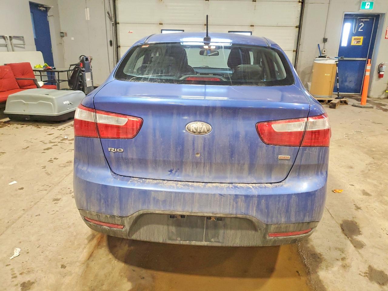 2013 Kia Rio Lx Automatic Blue vin: KNADM4A34D6262268
