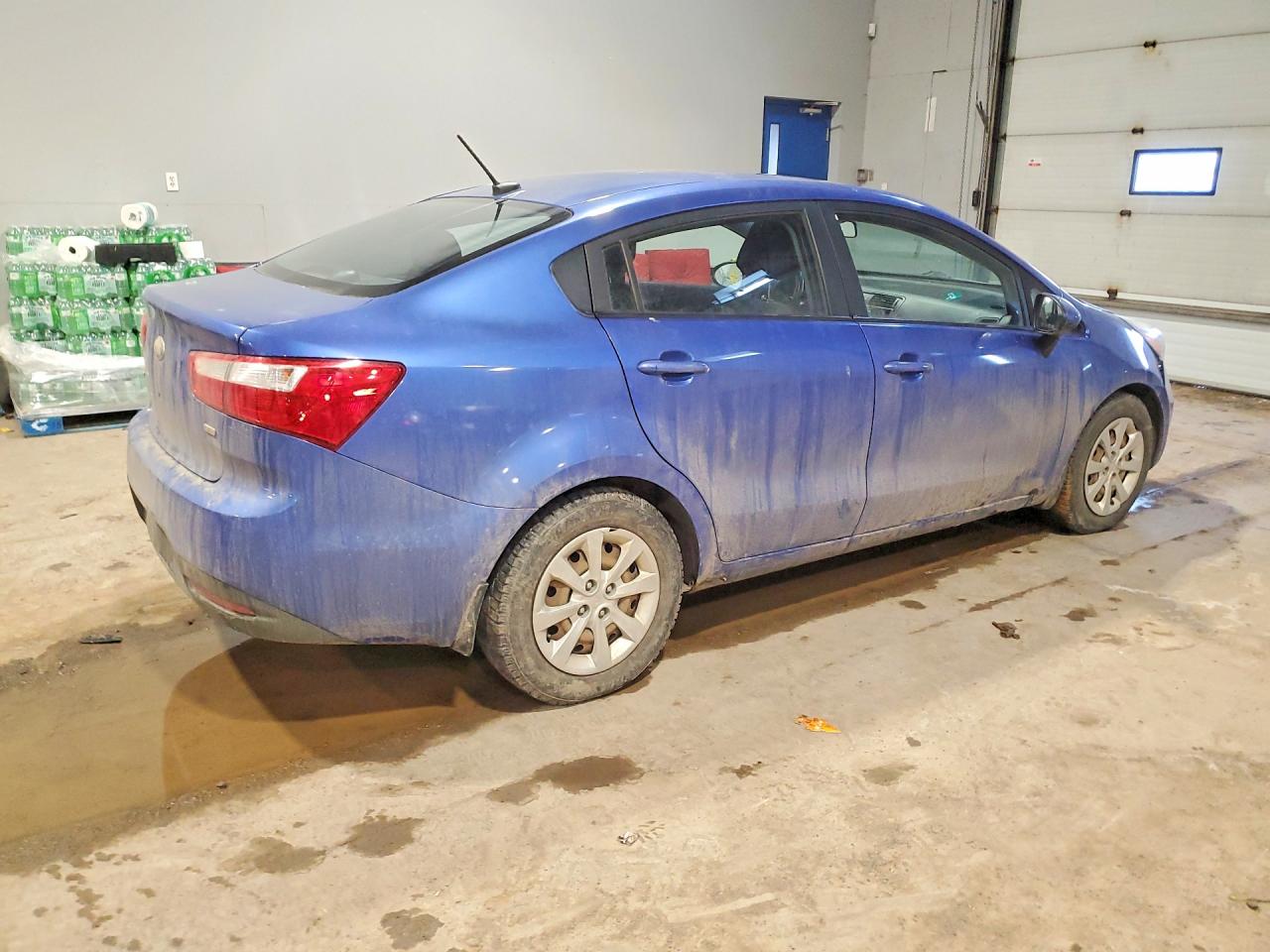 2013 Kia Rio Lx Automatic Blue vin: KNADM4A34D6262268