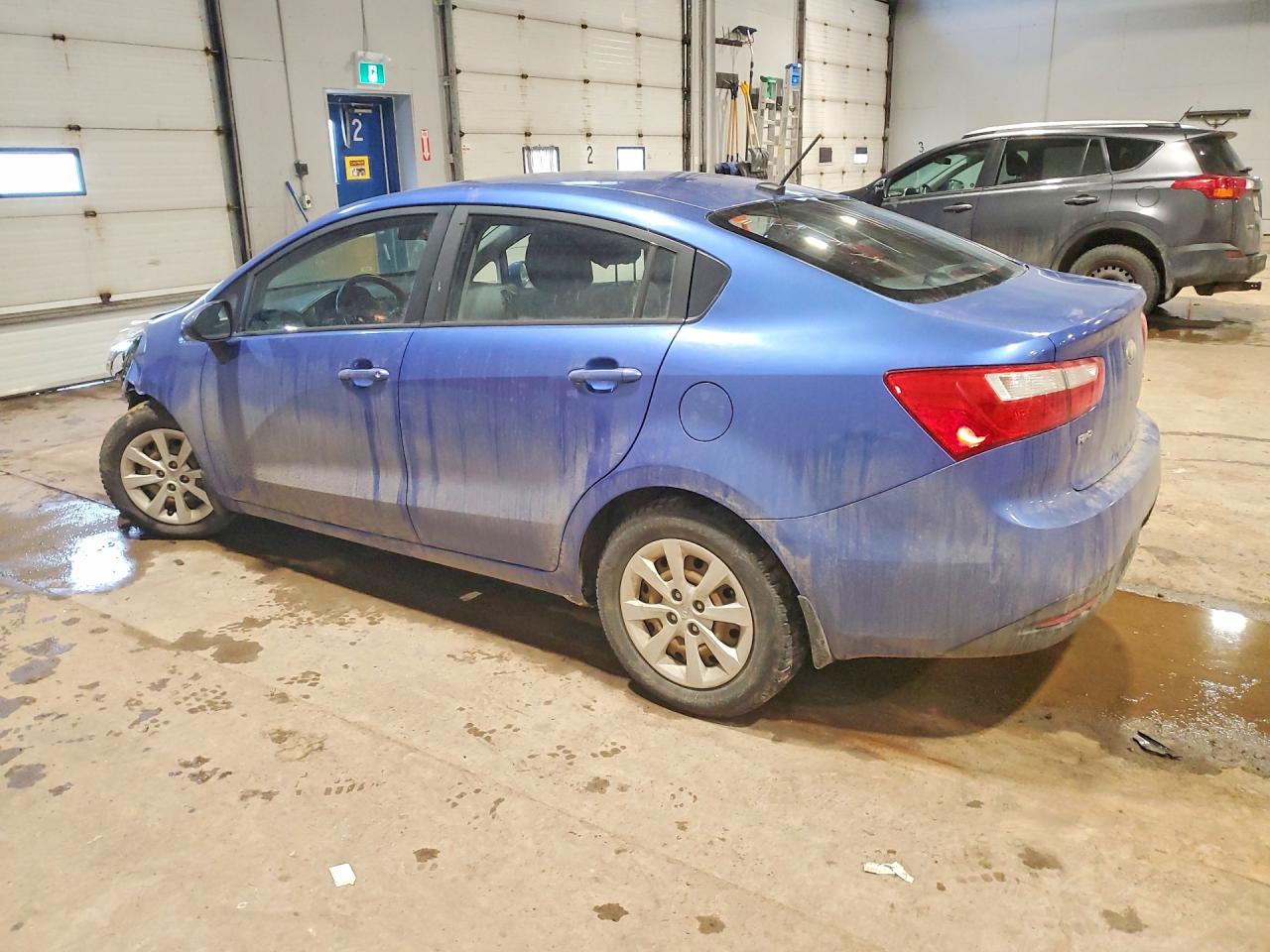 2013 Kia Rio Lx Automatic Blue vin: KNADM4A34D6262268