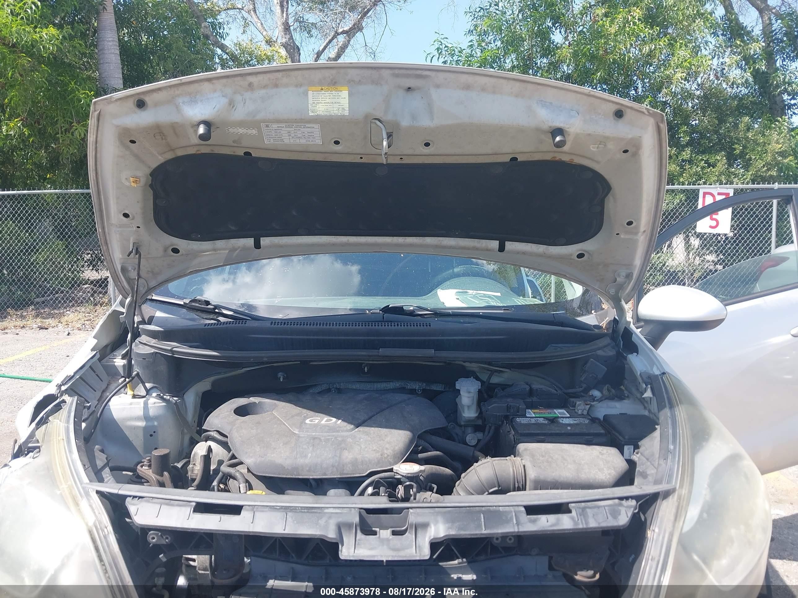 2013 Kia Rio Lx Silver vin: KNADM4A34D6300002
