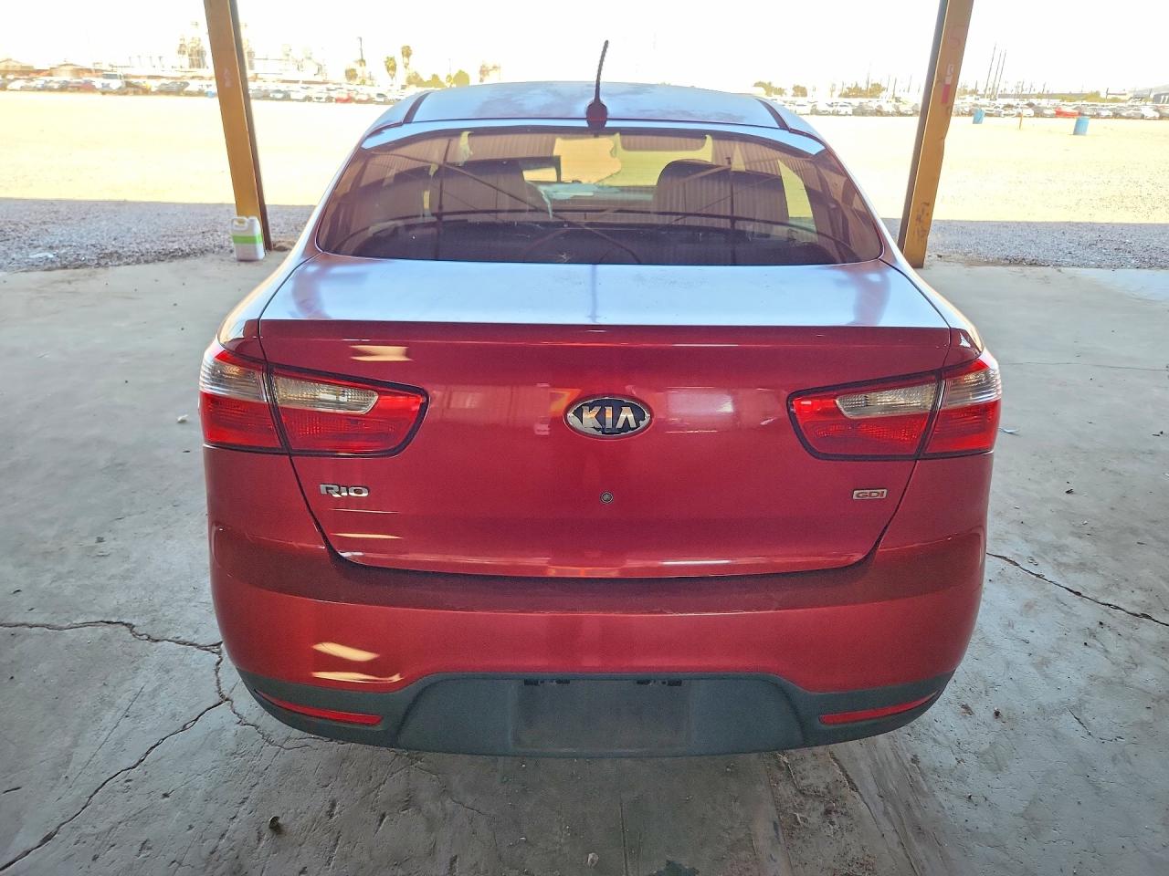 2013 Kia Rio Lx Red vin: KNADM4A34D6310478