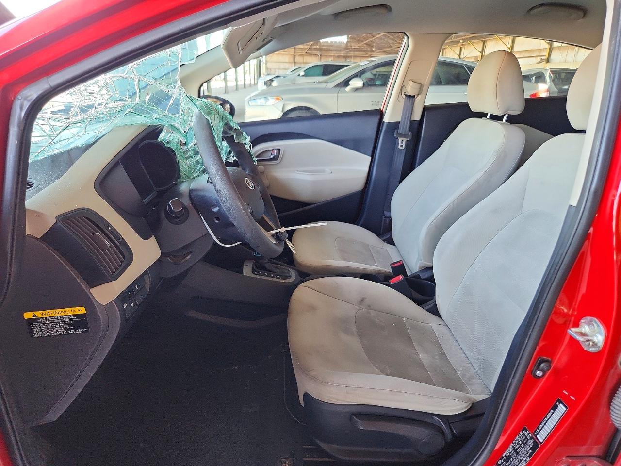 2013 Kia Rio Lx Red vin: KNADM4A34D6310478