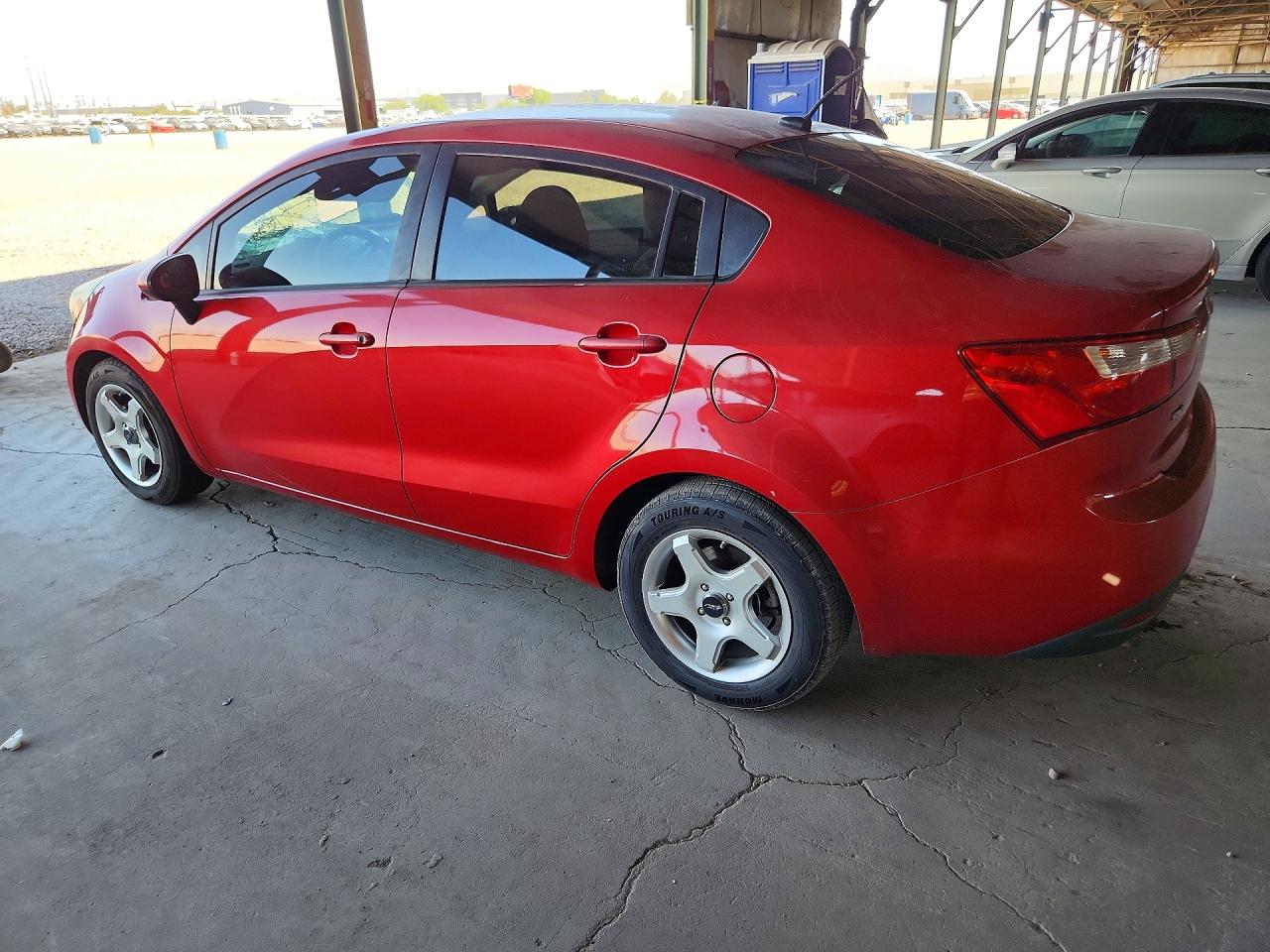 2013 Kia Rio Lx Red vin: KNADM4A34D6310478