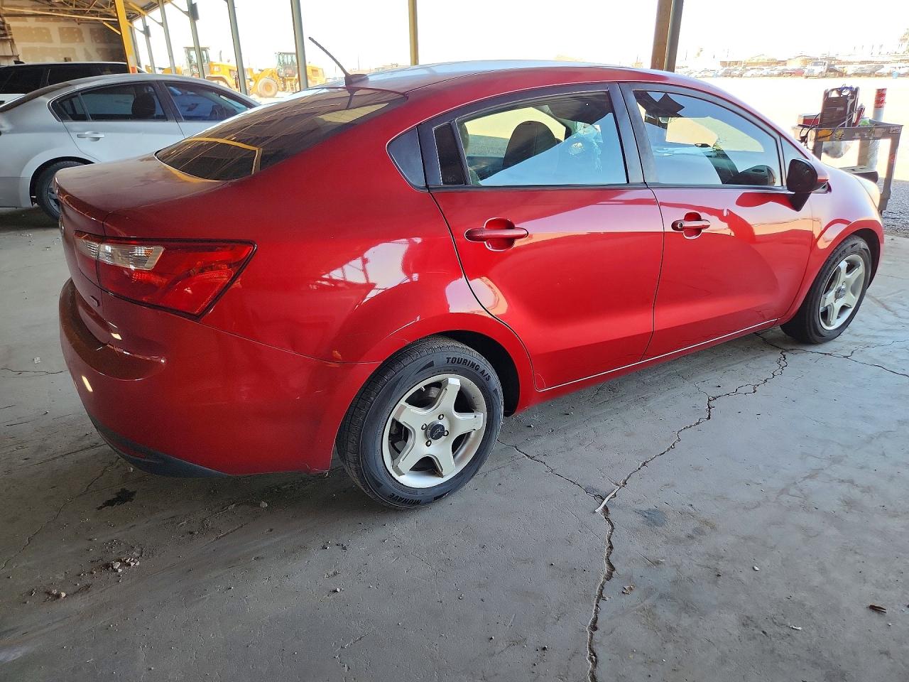 2013 Kia Rio Lx Red vin: KNADM4A34D6310478