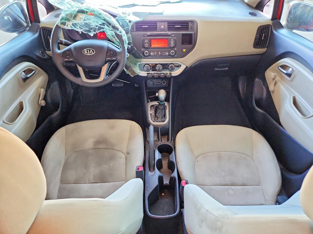2013 Kia Rio Lx Red vin: KNADM4A34D6310478