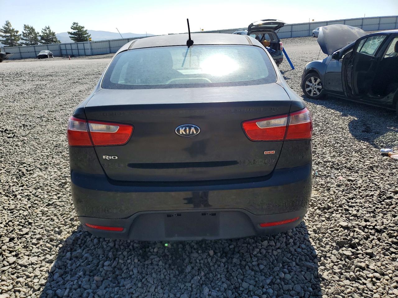 2014 Kia Rio Lx Black vin: KNADM4A34E6333518