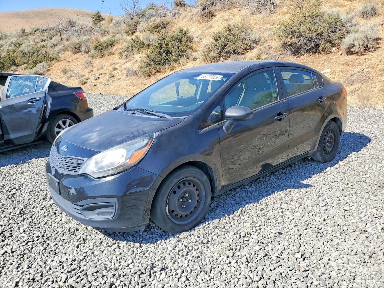 2014 Kia Rio Lx Black vin: KNADM4A34E6333518