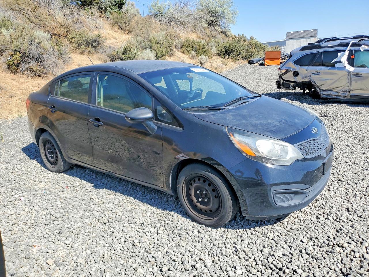 2014 Kia Rio Lx Black vin: KNADM4A34E6333518