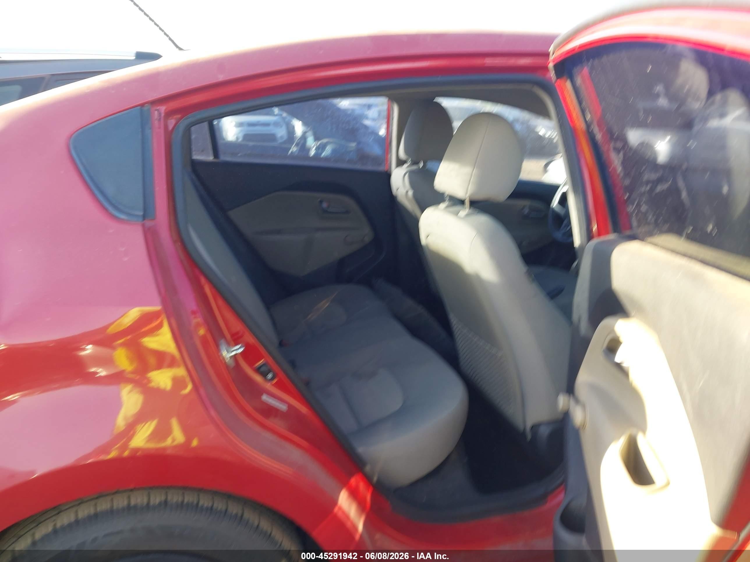 2014 Kia Rio Lx Burgundy vin: KNADM4A34E6358371