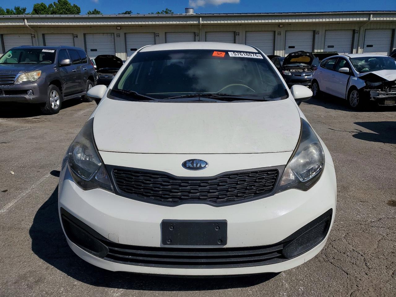 2014 Kia Rio Lx Белый vin: KNADM4A34E6364560