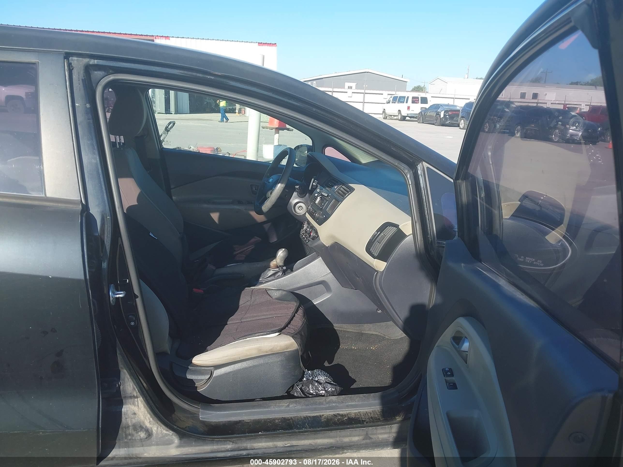 2014 Kia Rio Lx Black vin: KNADM4A34E6374912