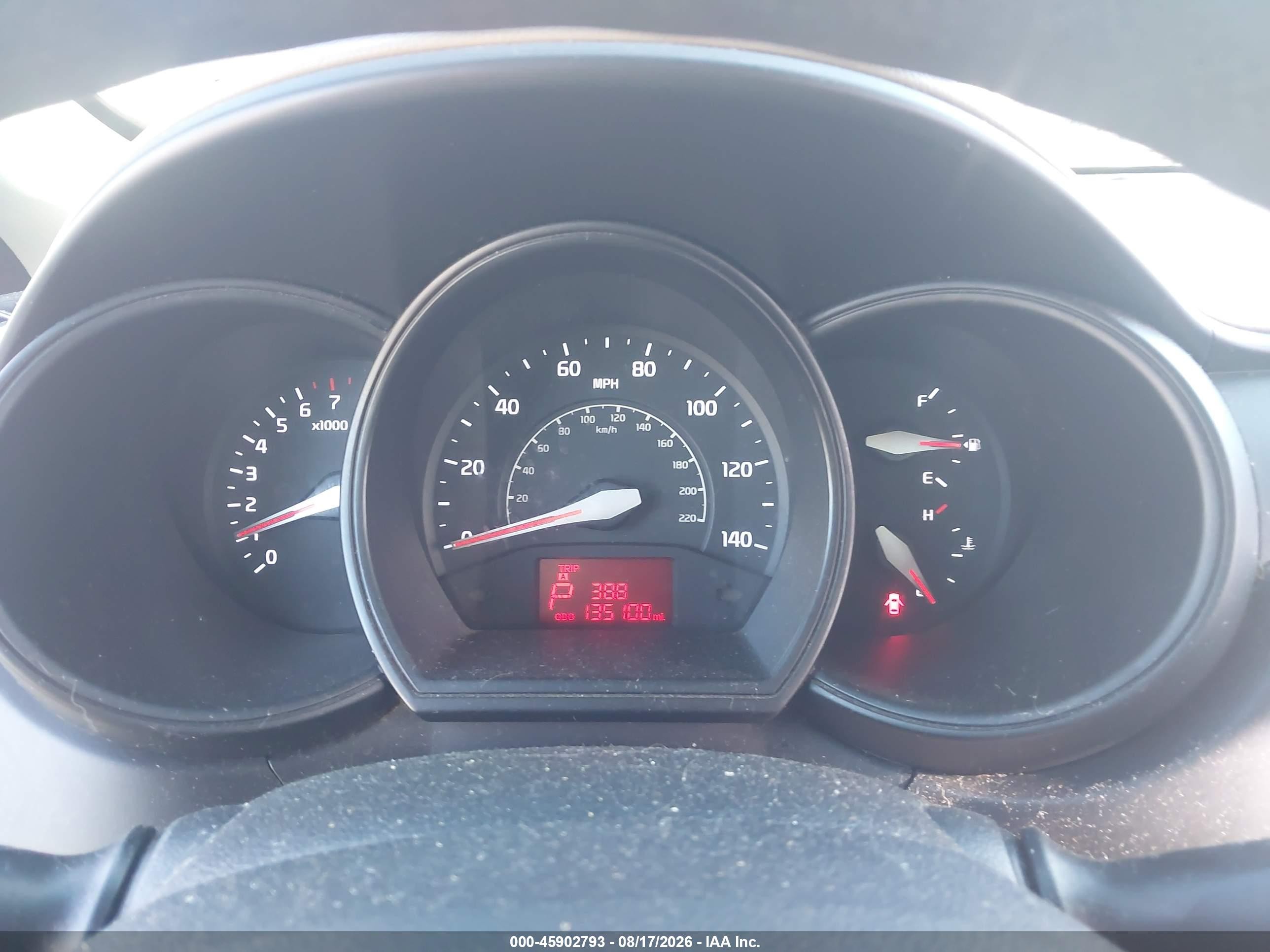 2014 Kia Rio Lx Black vin: KNADM4A34E6374912