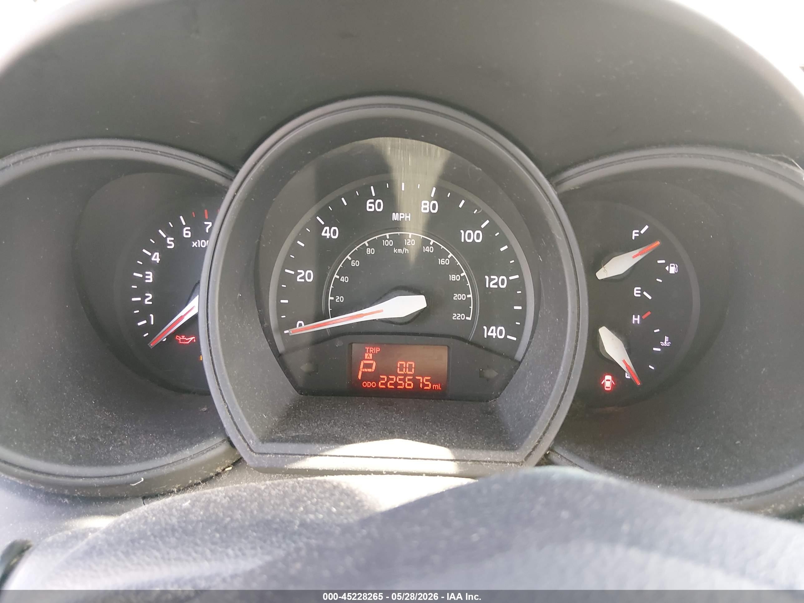 2014 Kia Rio Lx White vin: KNADM4A34E6419878