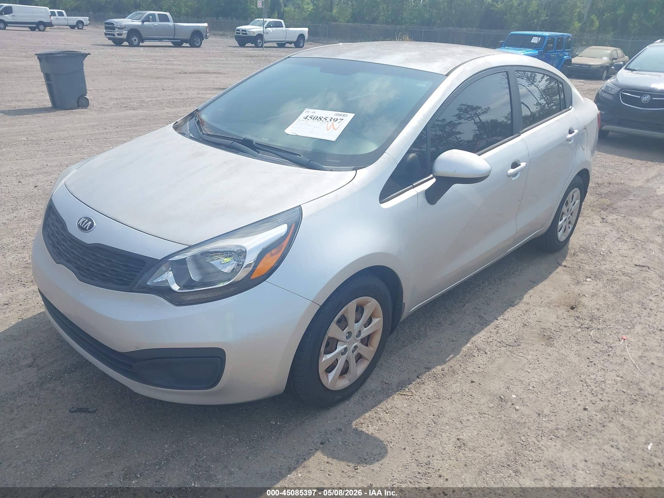 2015 Kia Rio Lx Серебряный vin: KNADM4A34F6420594