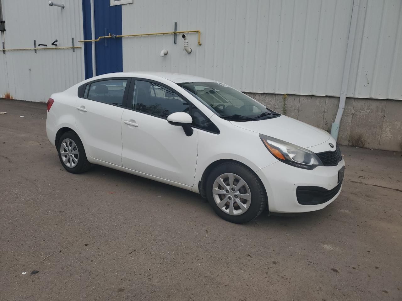 2015 Kia Rio Lx White vin: KNADM4A34F6455815