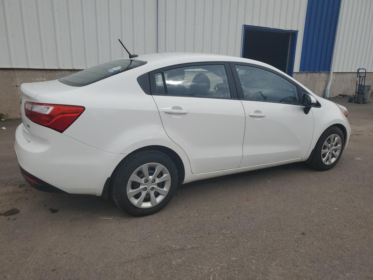 2015 Kia Rio Lx White vin: KNADM4A34F6455815