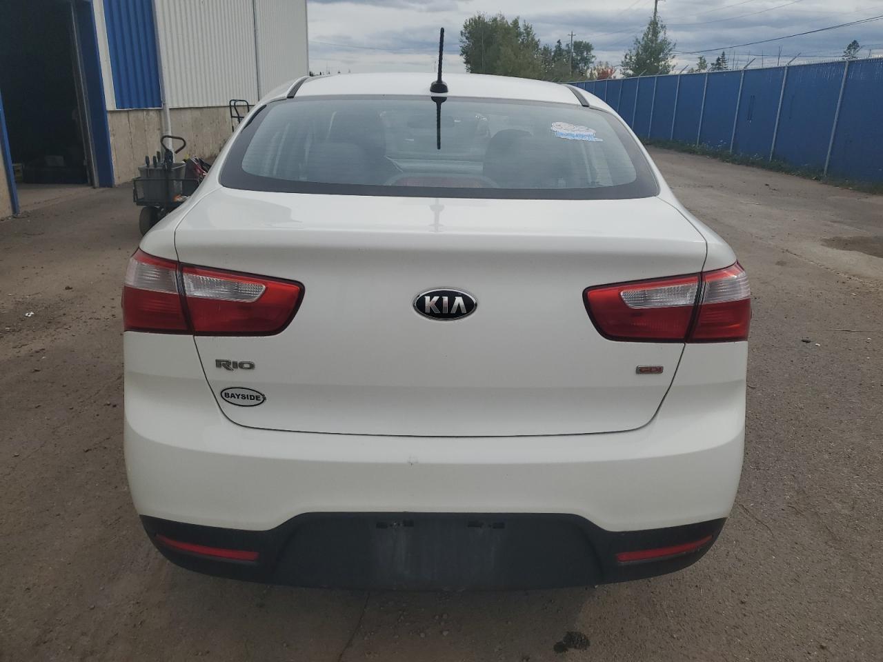 2015 Kia Rio Lx White vin: KNADM4A34F6455815