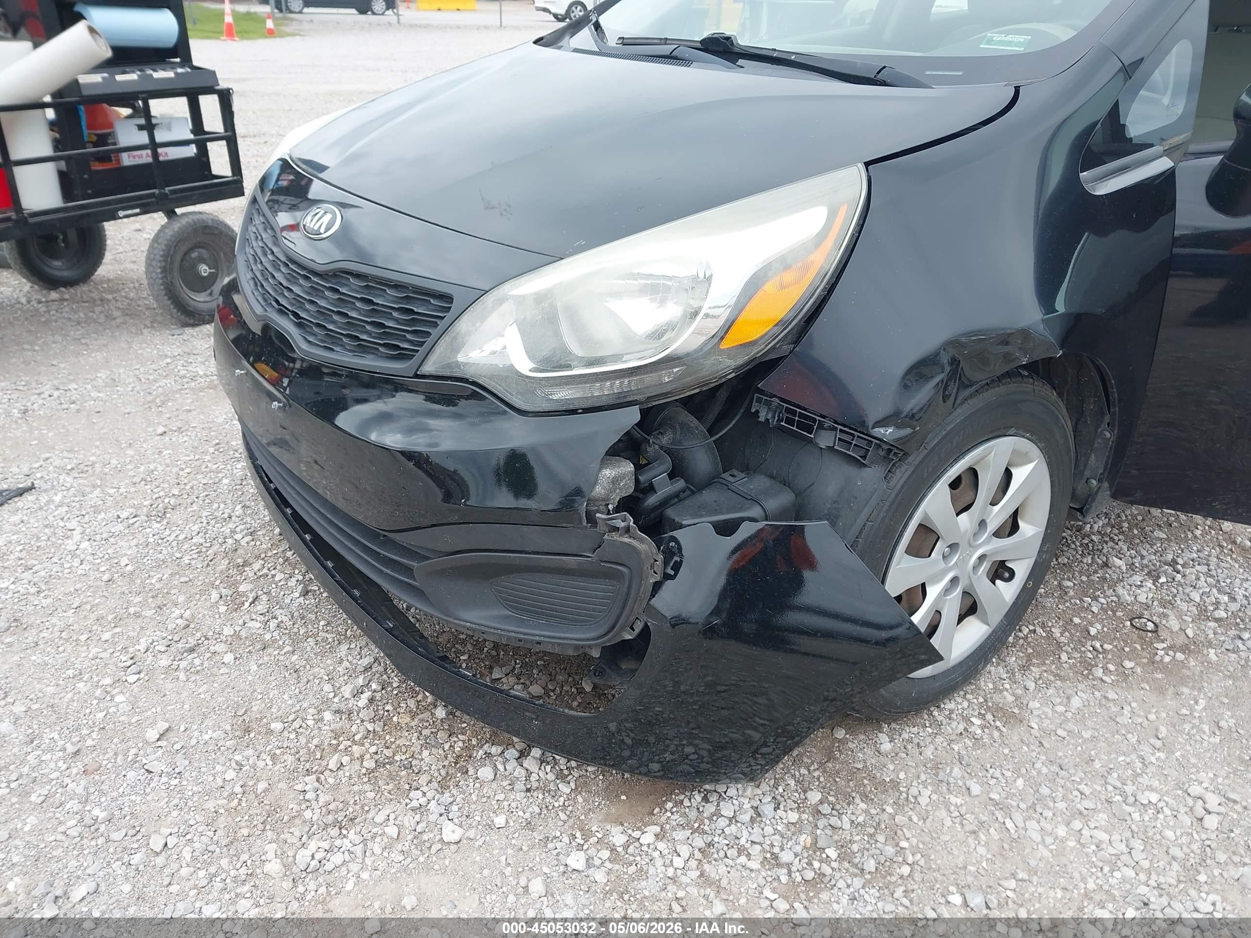 2015 Kia Rio Lx Black vin: KNADM4A34F6458035
