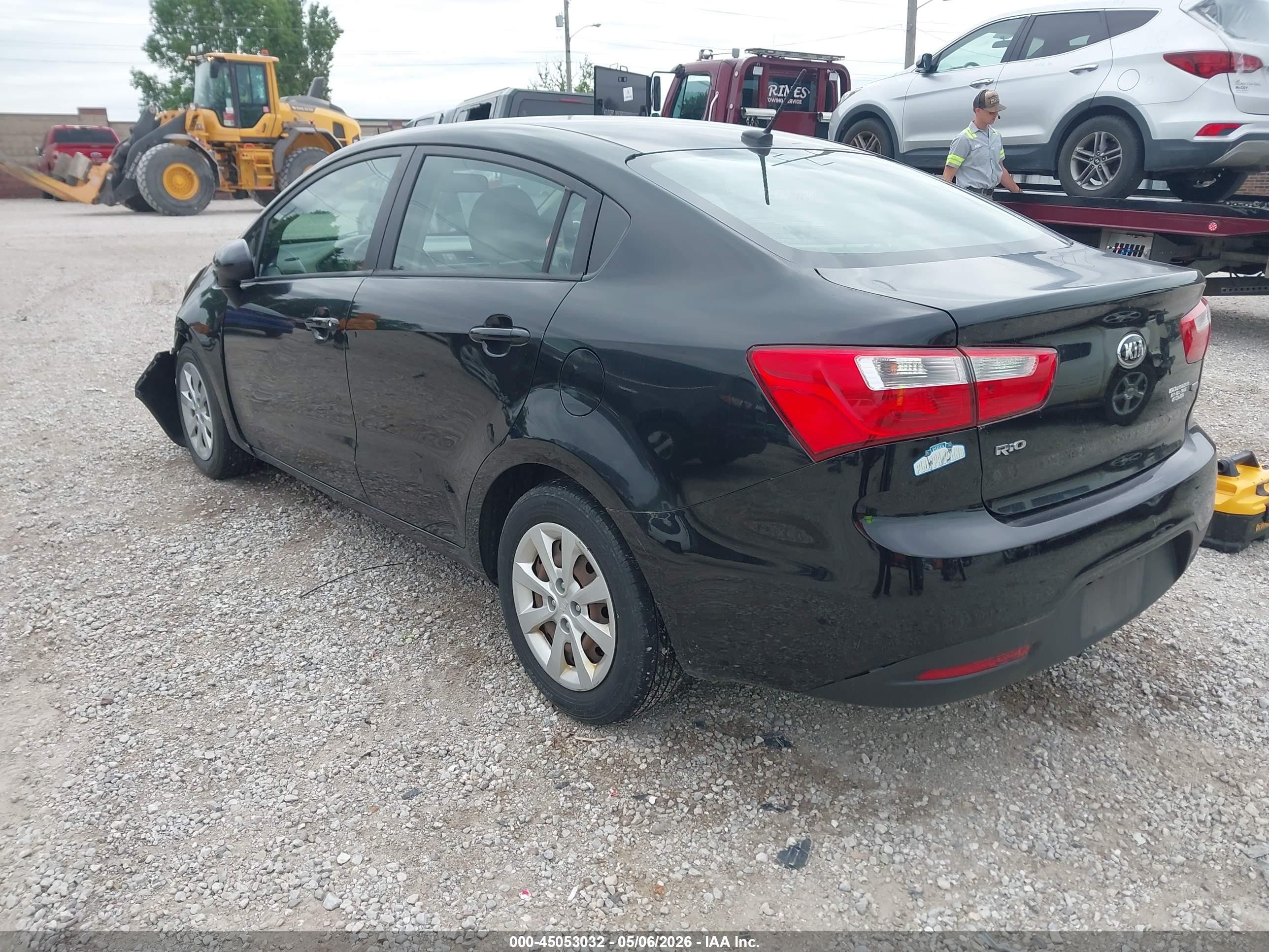 2015 Kia Rio Lx Black vin: KNADM4A34F6458035