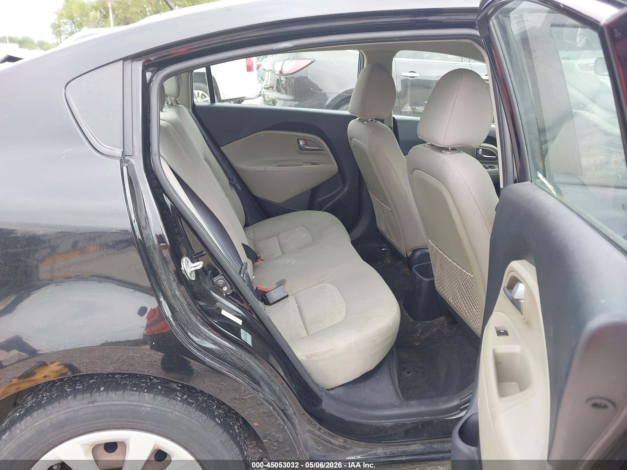 2015 Kia Rio Lx Black vin: KNADM4A34F6458035