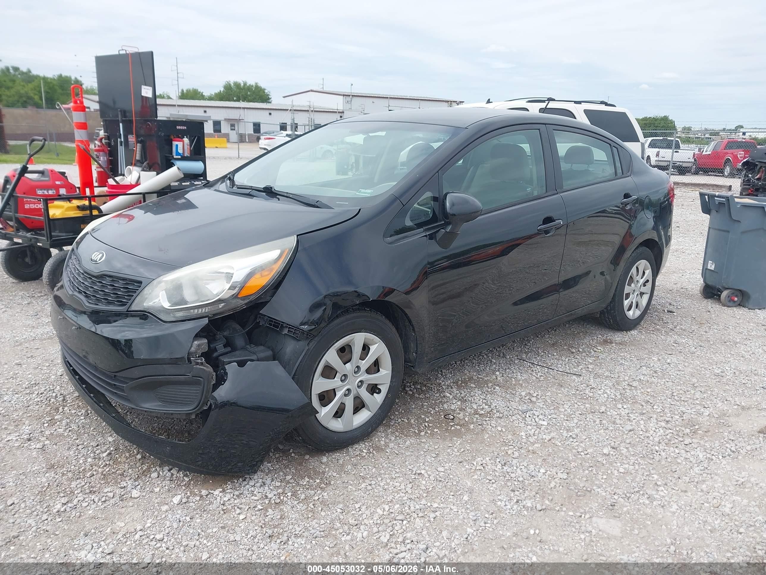 2015 Kia Rio Lx Black vin: KNADM4A34F6458035