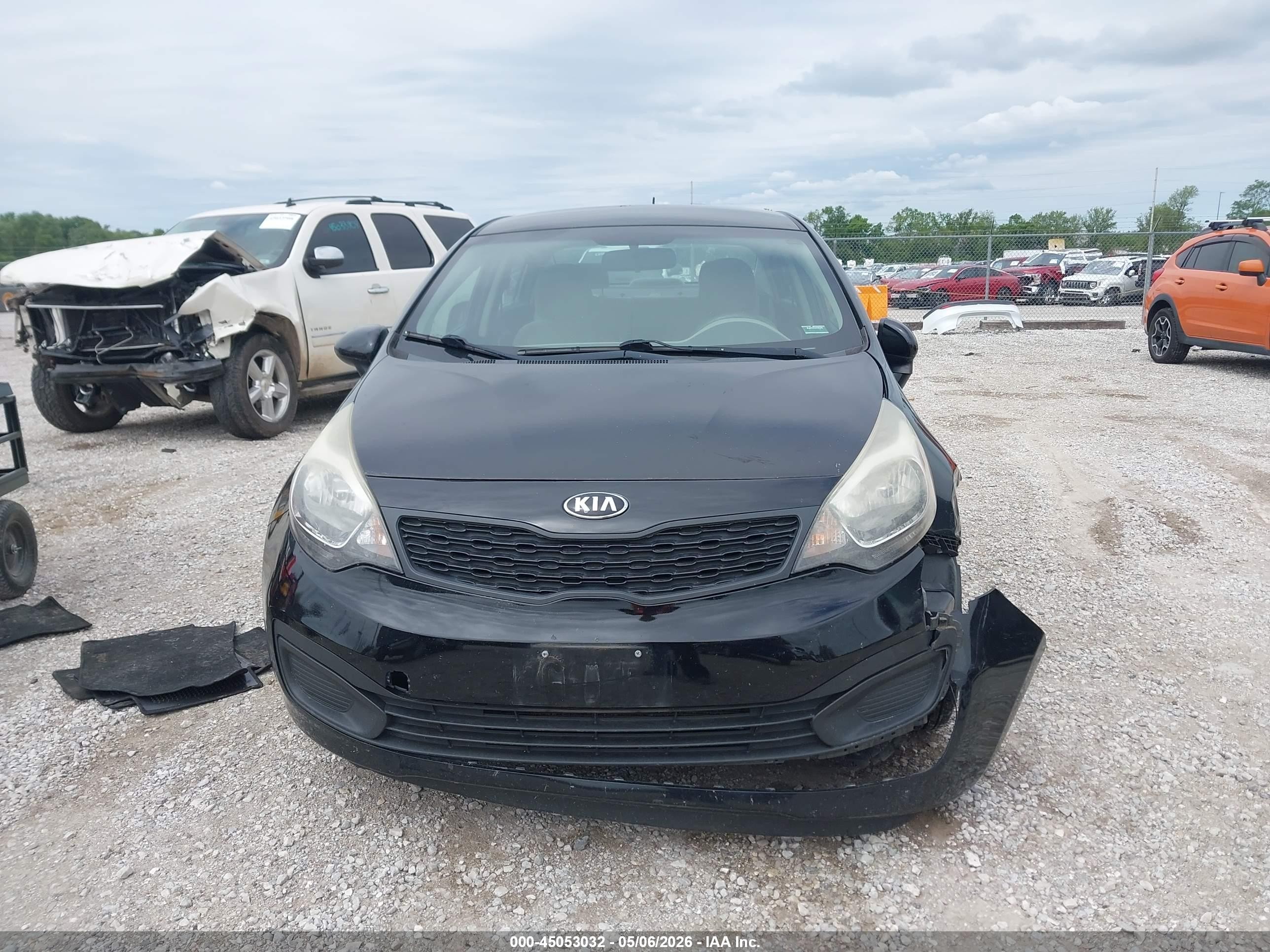 2015 Kia Rio Lx Black vin: KNADM4A34F6458035