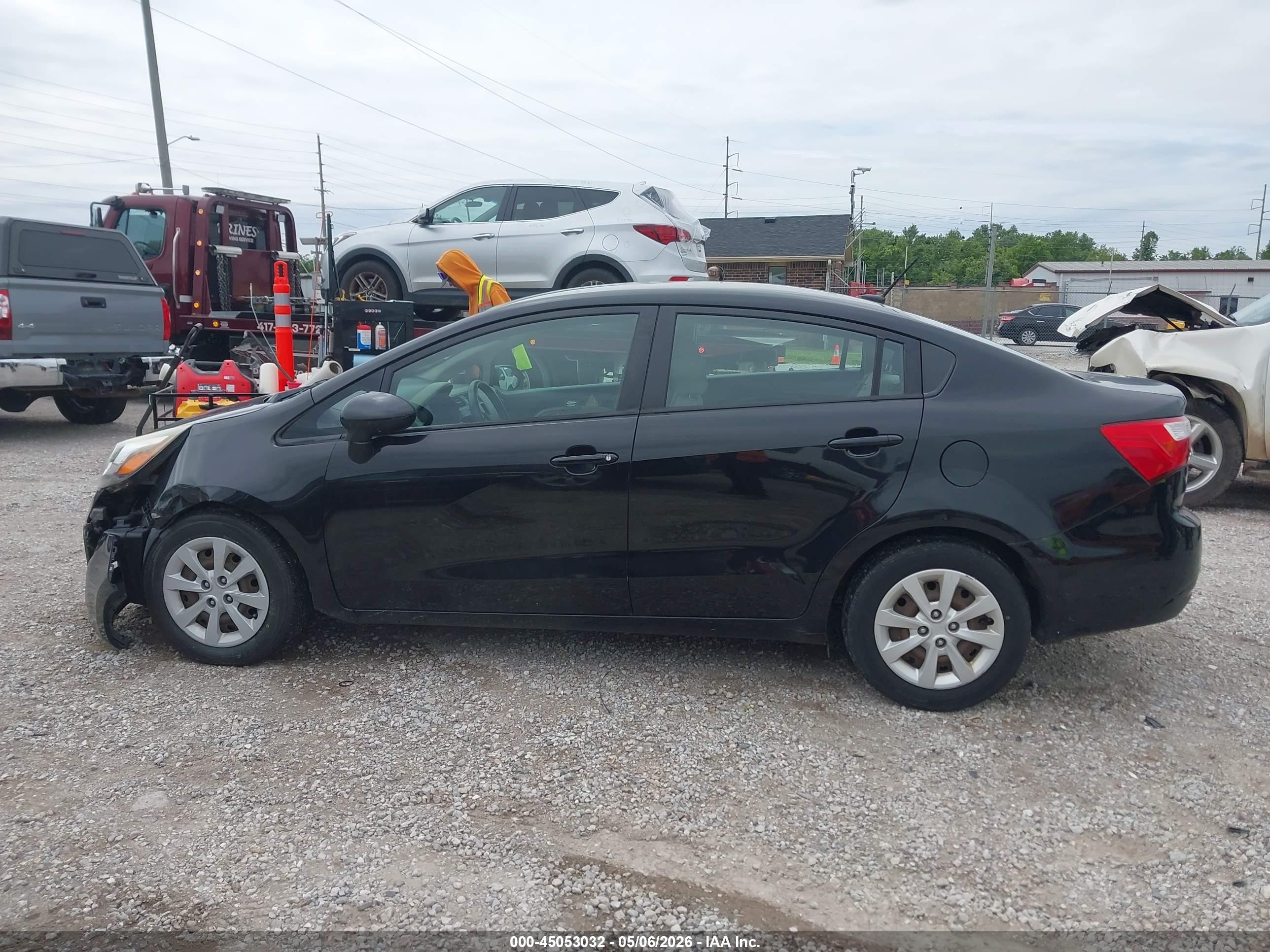 2015 Kia Rio Lx Black vin: KNADM4A34F6458035