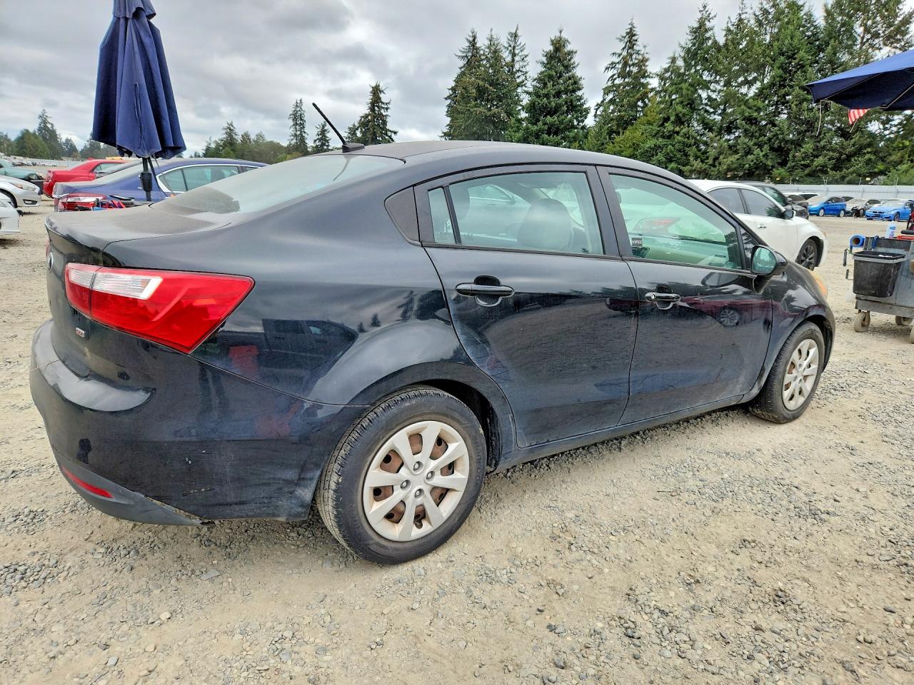 2015 Kia Rio Lx Black vin: KNADM4A34F6459847