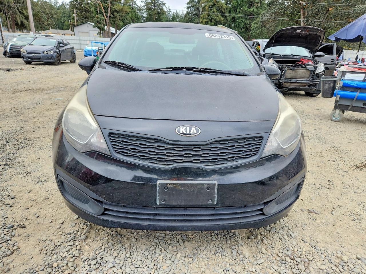 2015 Kia Rio Lx Black vin: KNADM4A34F6459847