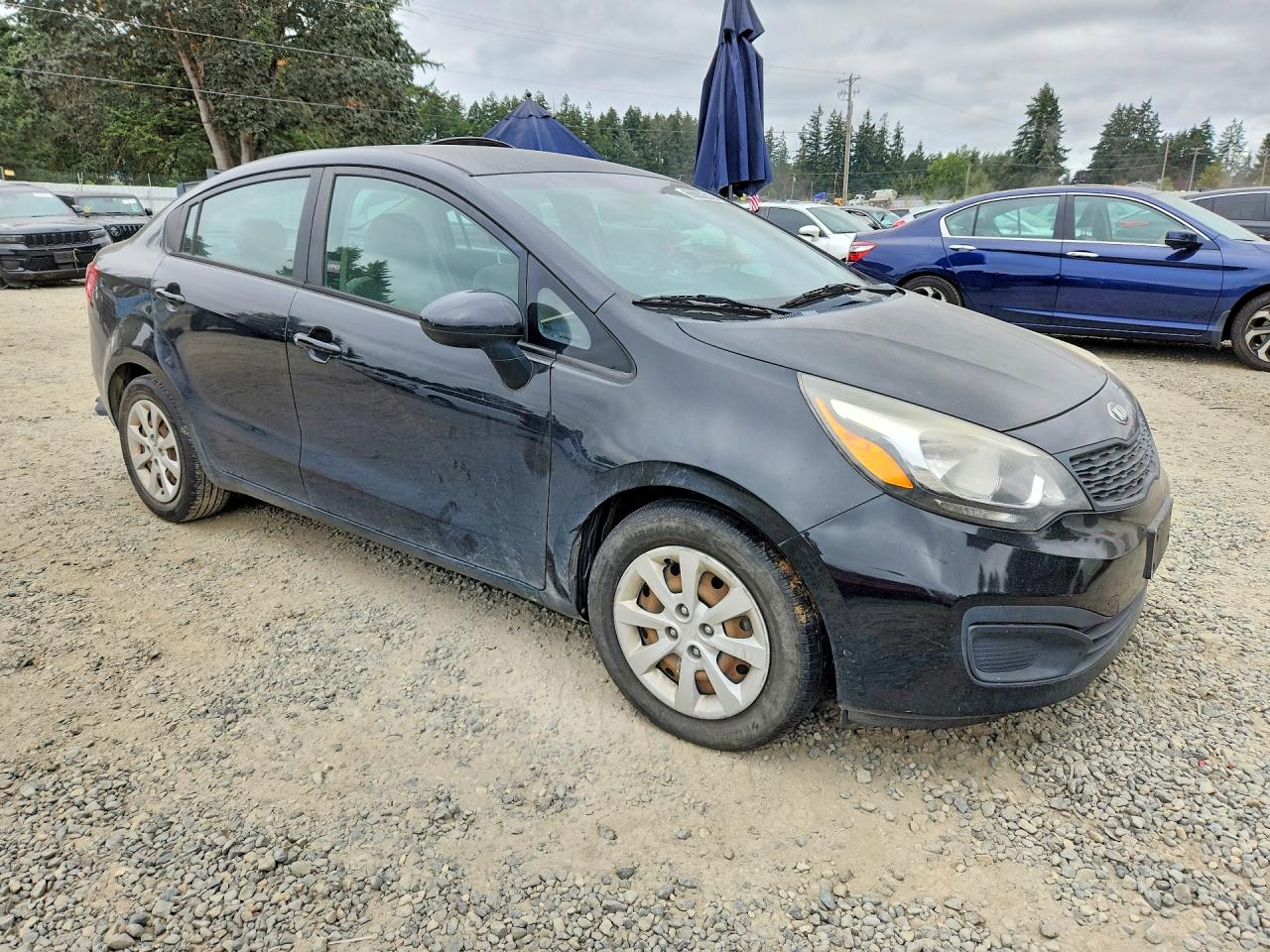 2015 Kia Rio Lx Black vin: KNADM4A34F6459847