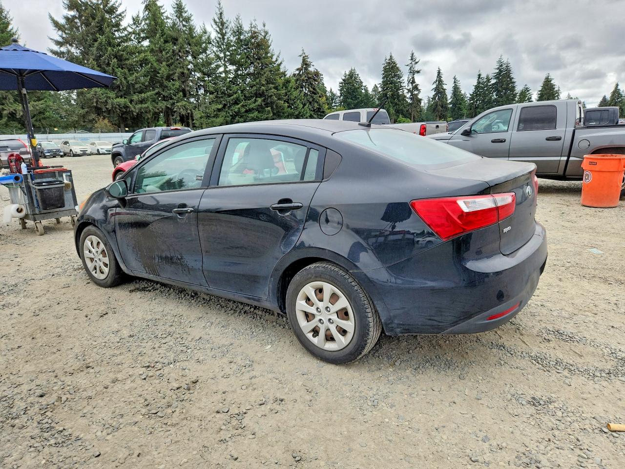 2015 Kia Rio Lx Black vin: KNADM4A34F6459847