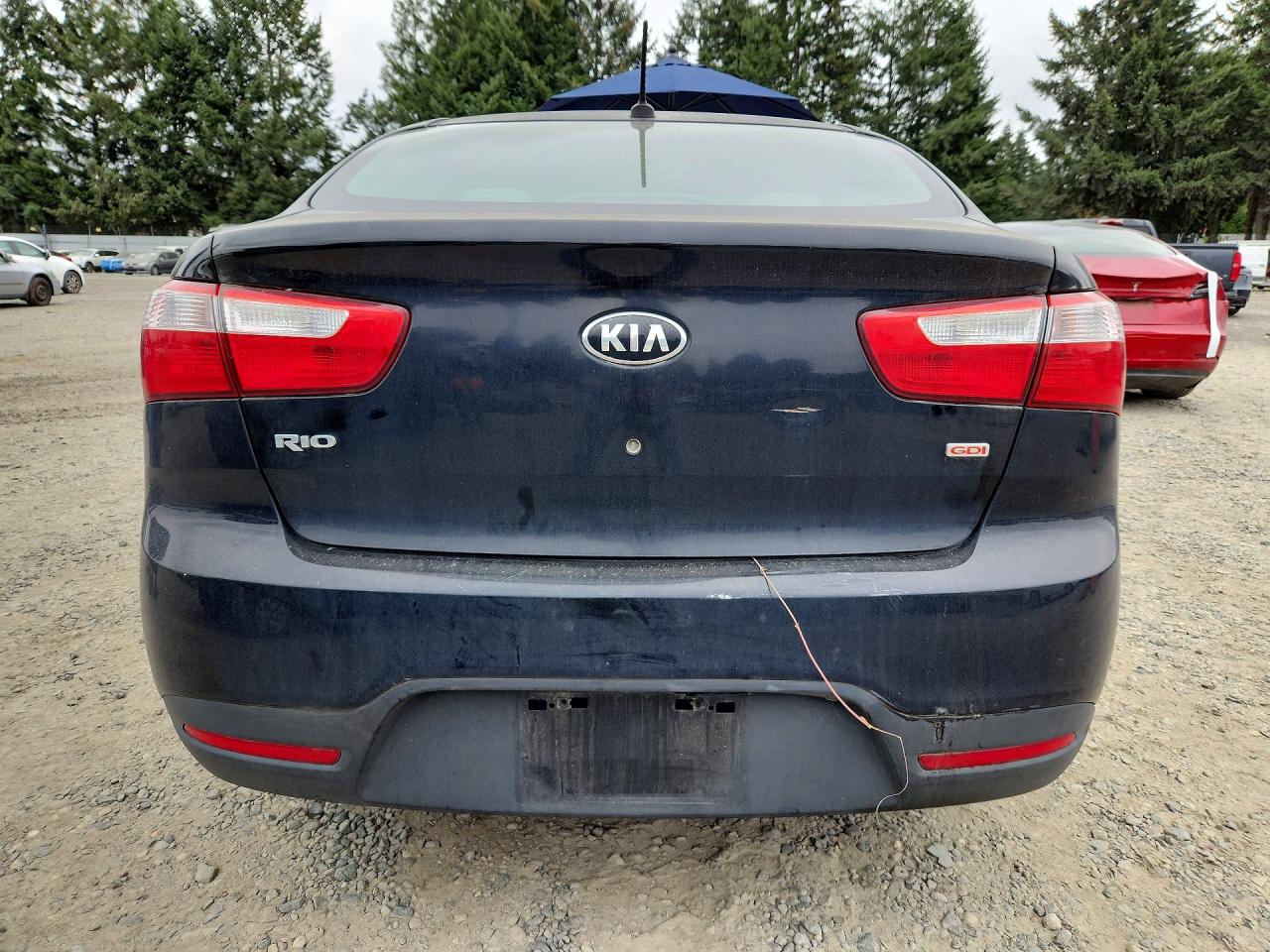 2015 Kia Rio Lx Black vin: KNADM4A34F6459847