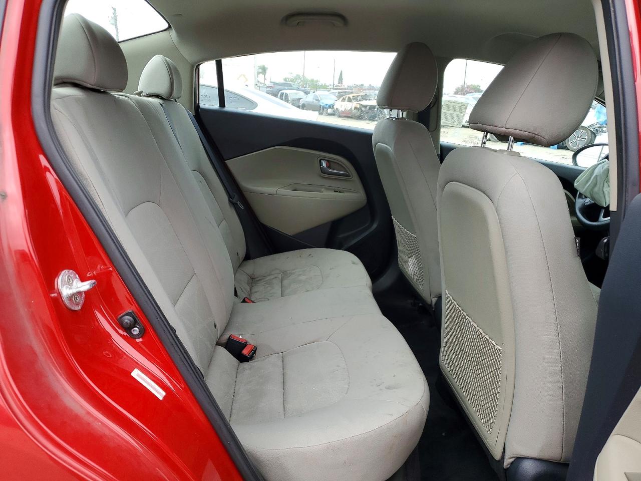 2015 Kia Rio Lx Red vin: KNADM4A34F6462425
