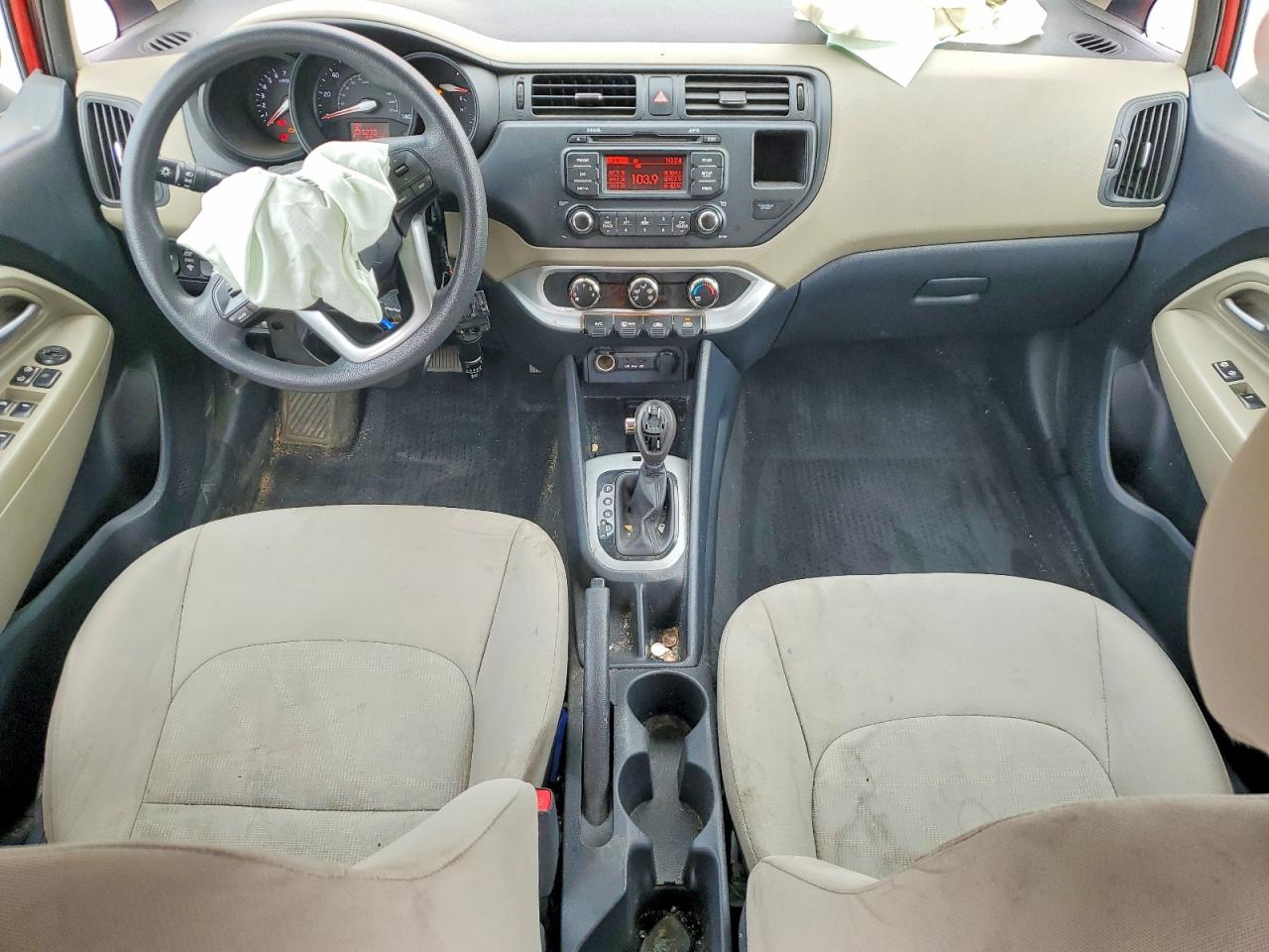 2015 Kia Rio Lx Red vin: KNADM4A34F6462425