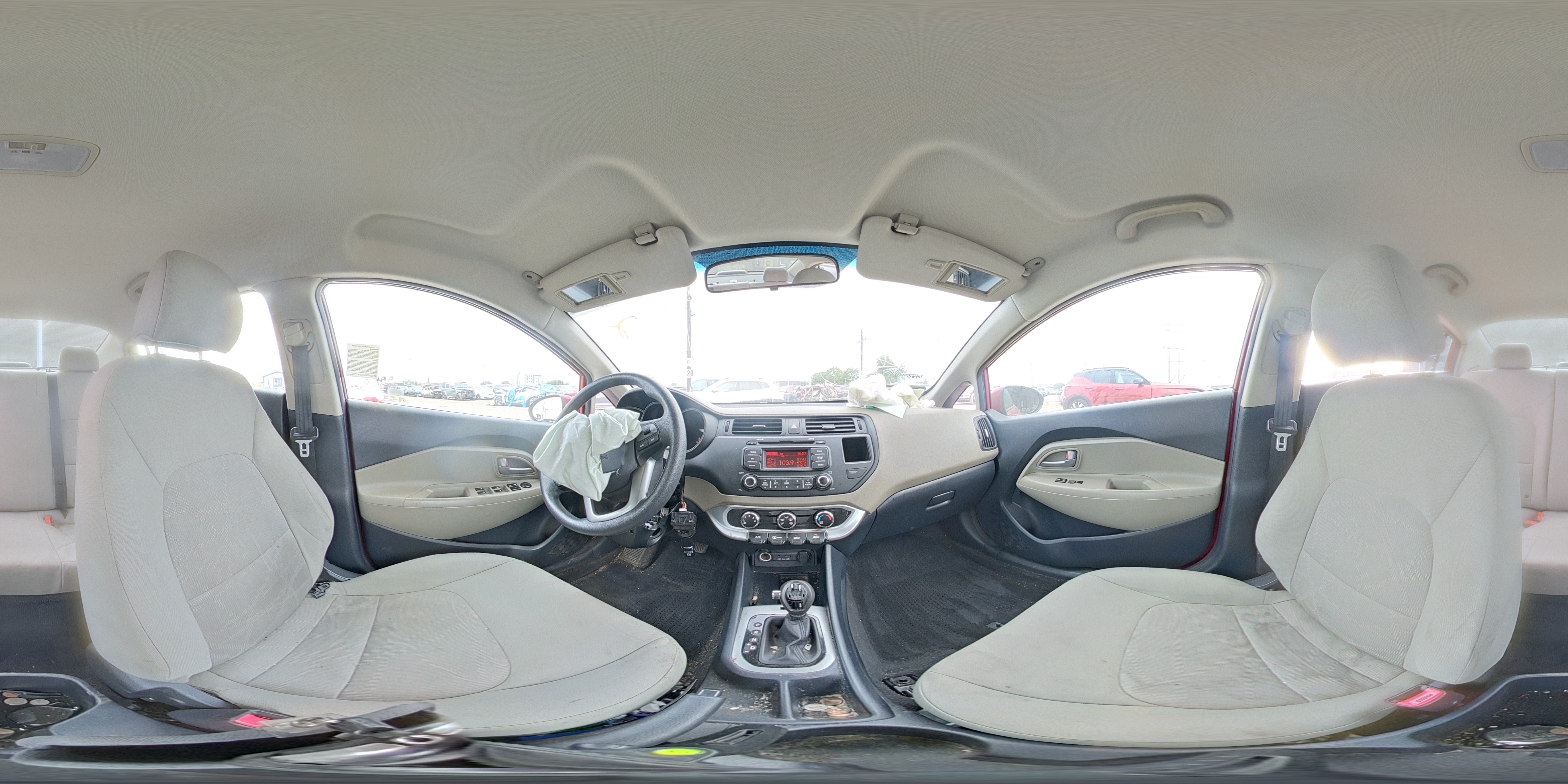 2015 Kia Rio Lx Red vin: KNADM4A34F6462425