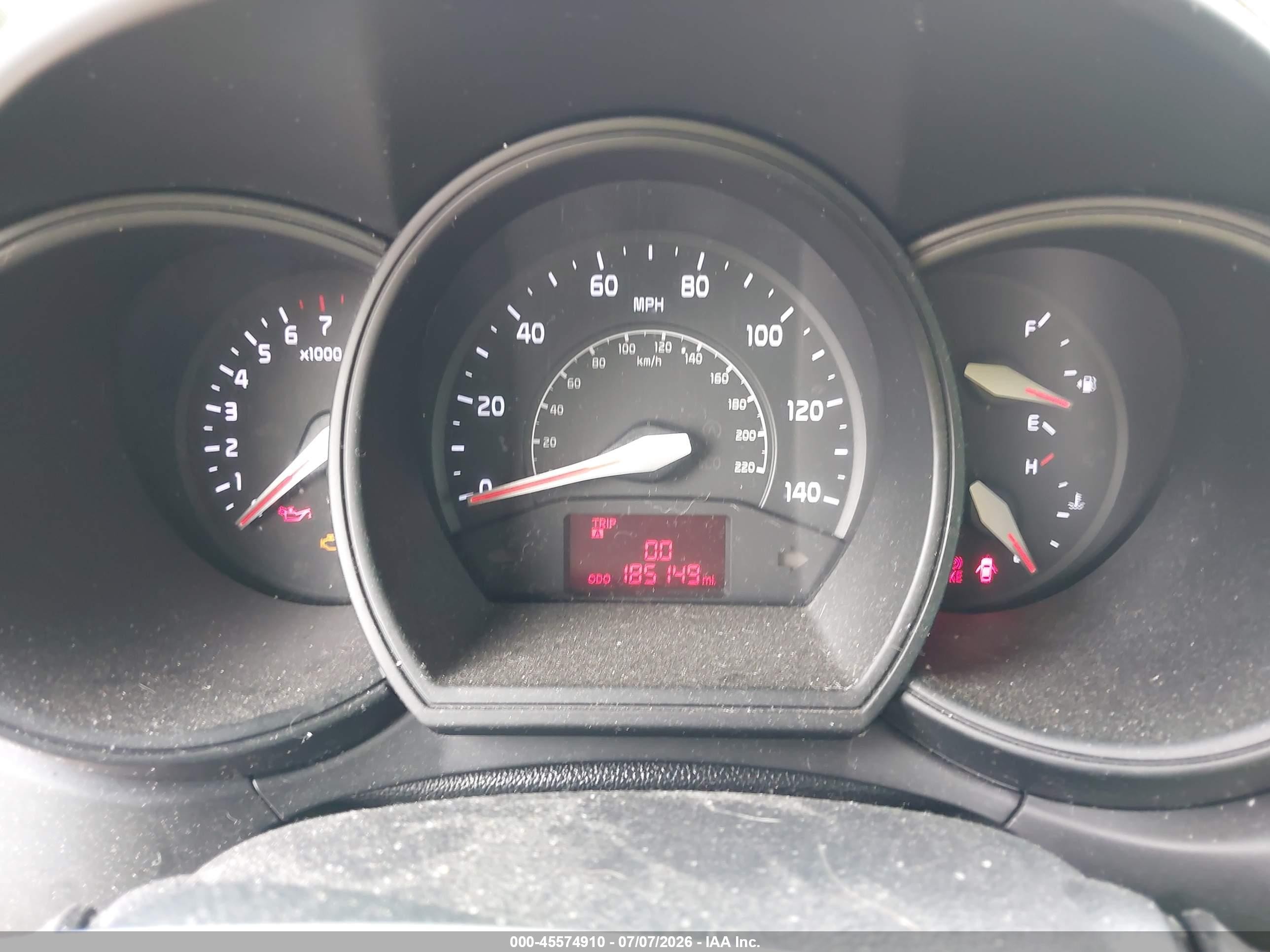 2015 Kia Rio Lx Red vin: KNADM4A34F6466264