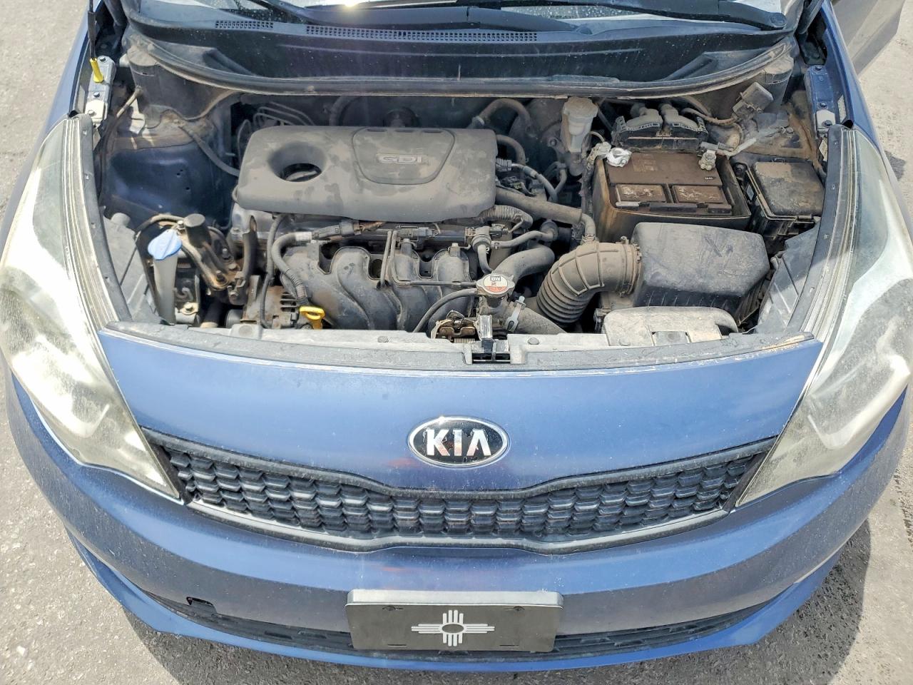2016 Kia Rio Lx Синий vin: KNADM4A34G6686439