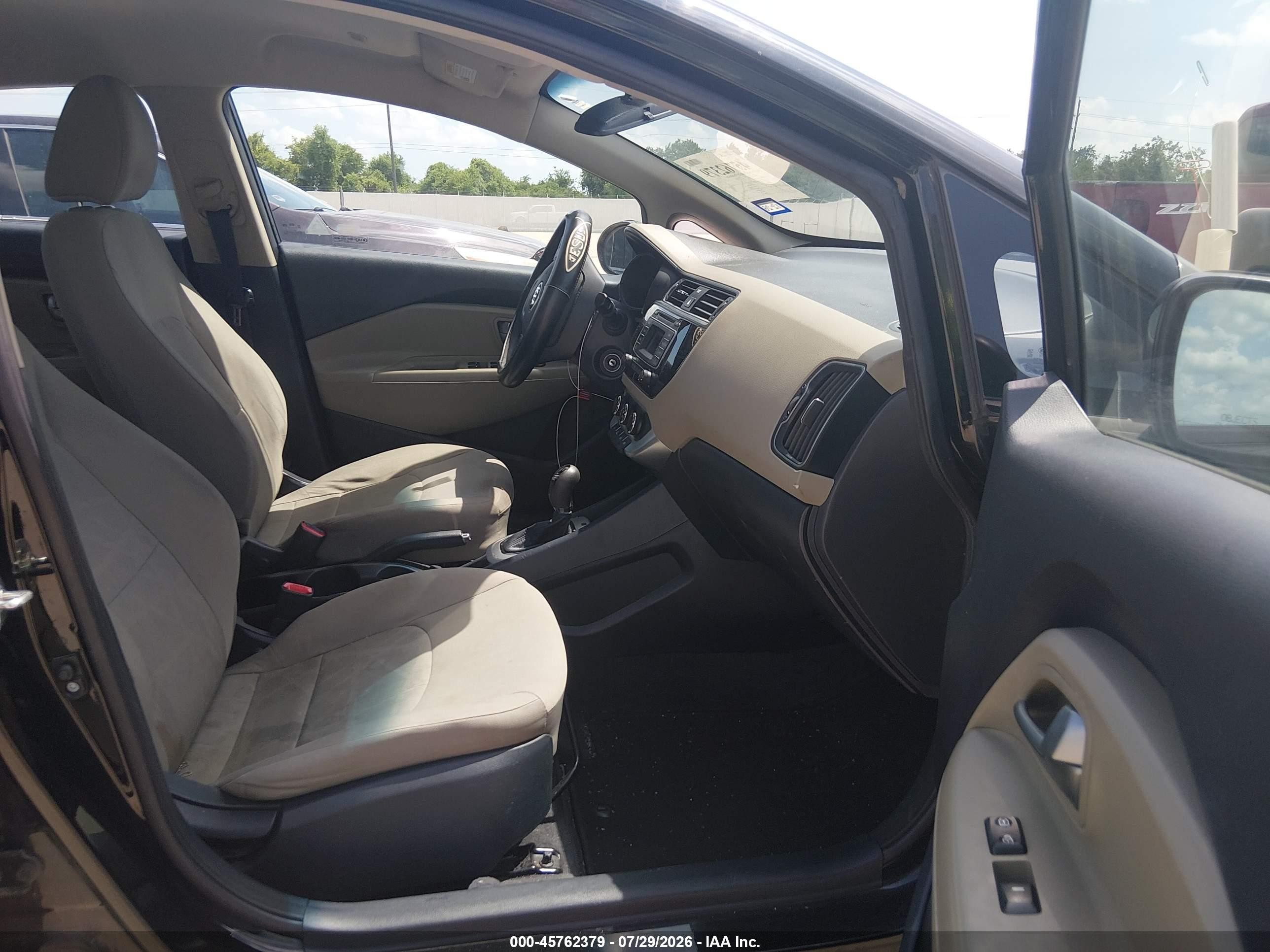 2017 Kia Rio Lx Black vin: KNADM4A34H6044059