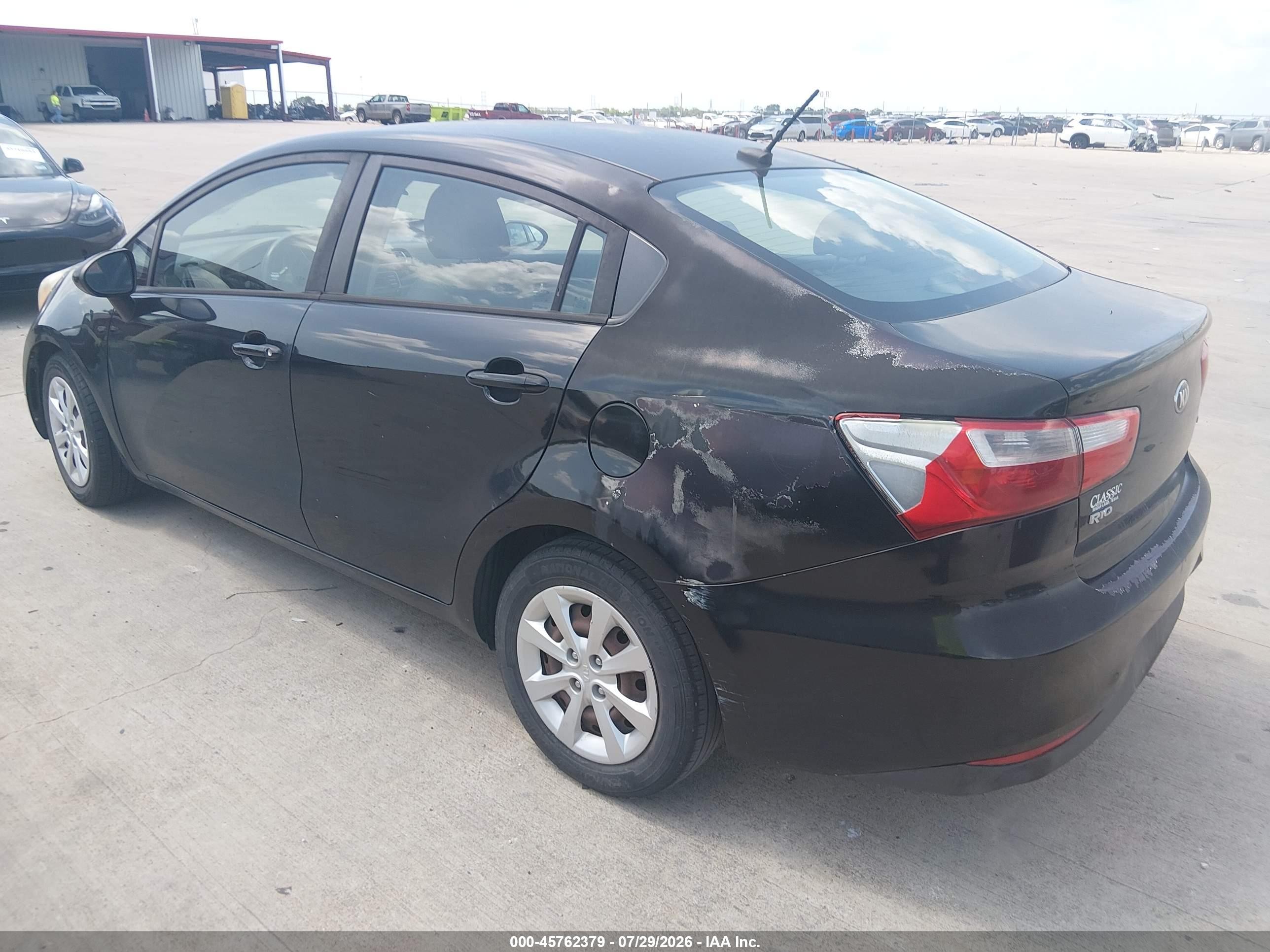 2017 Kia Rio Lx Black vin: KNADM4A34H6044059