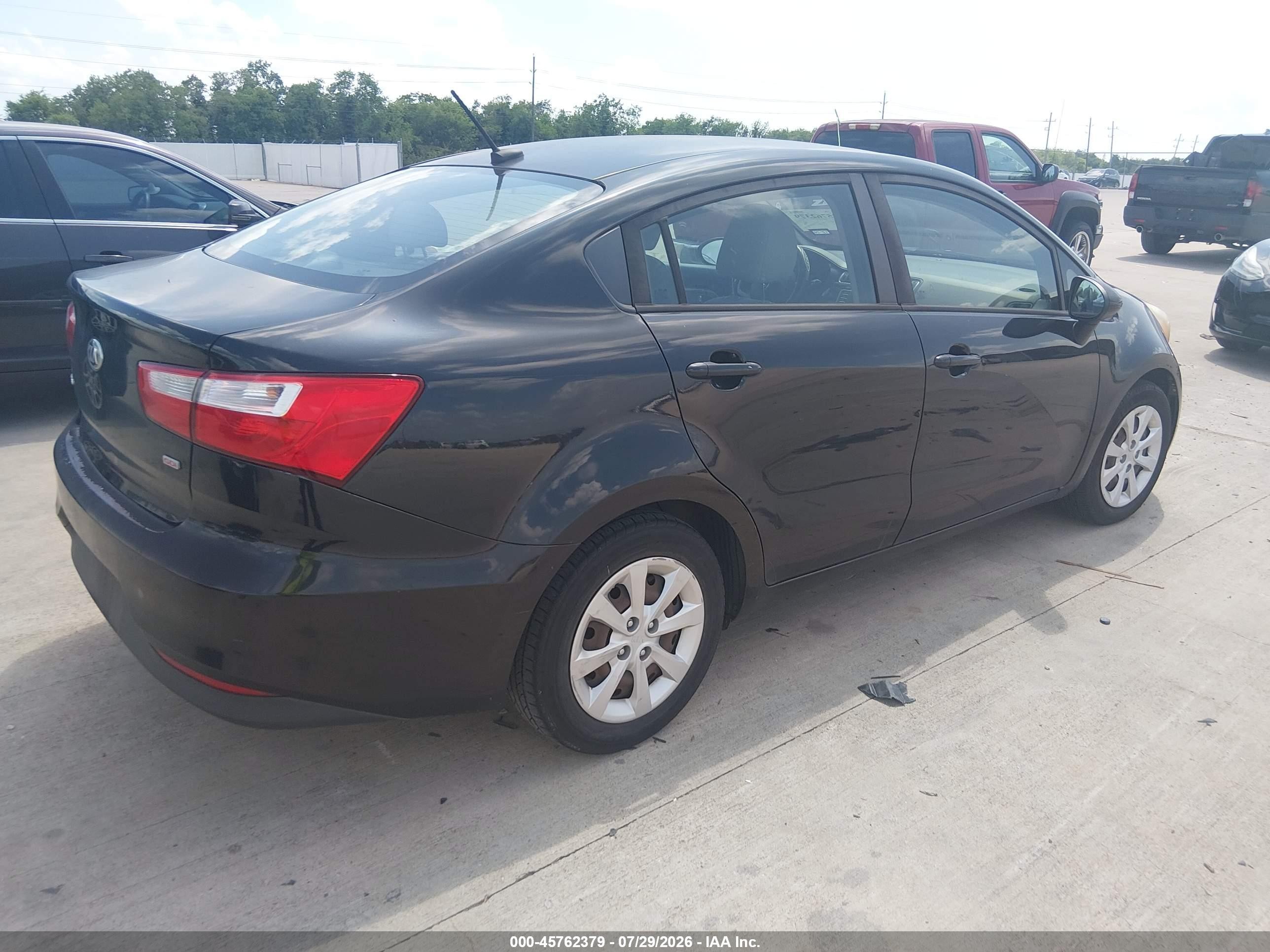 2017 Kia Rio Lx Black vin: KNADM4A34H6044059