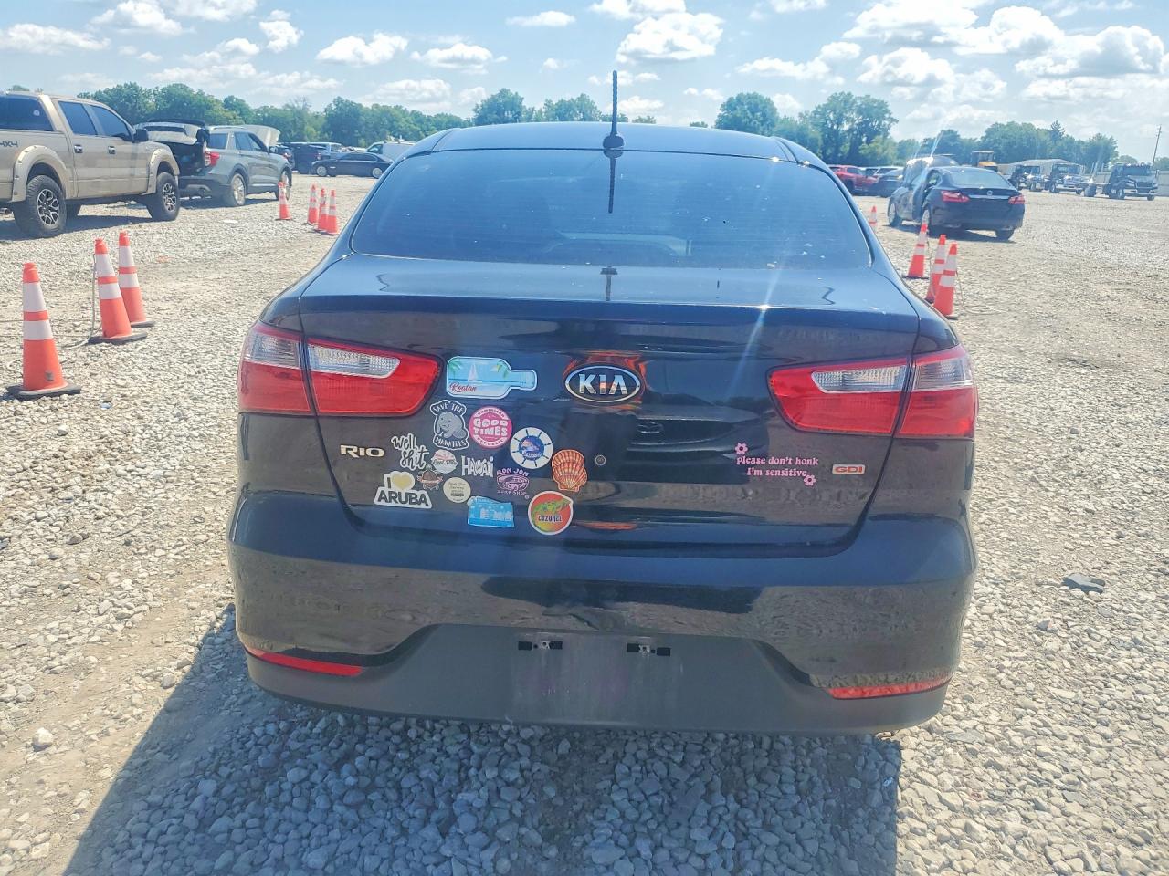 2017 Kia Rio Lx Черный vin: KNADM4A34H6072010