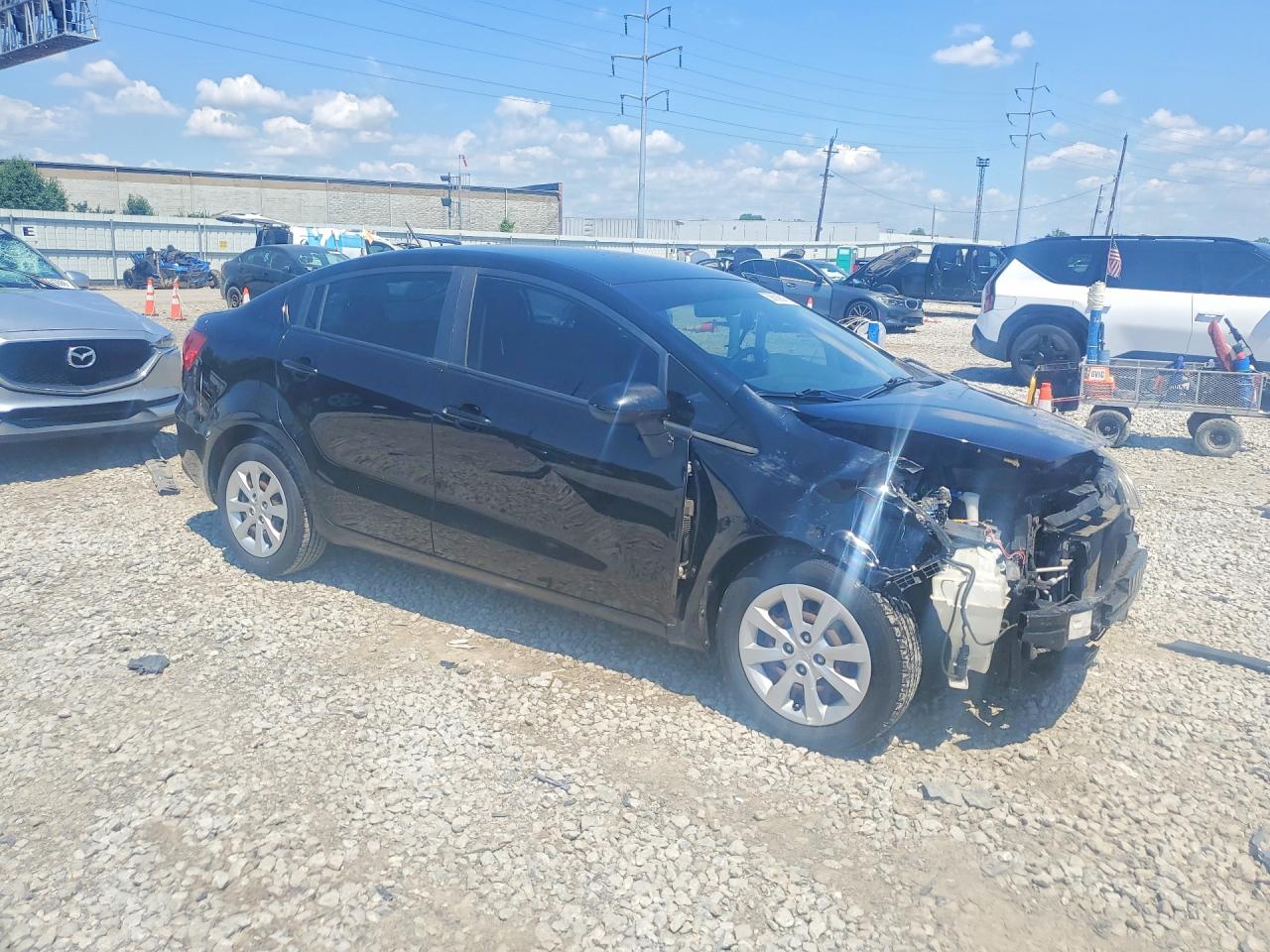 2017 Kia Rio Lx Черный vin: KNADM4A34H6072010