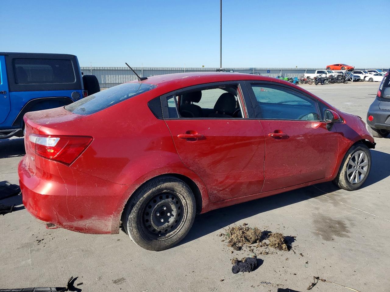 2017 Kia Rio Lx Red vin: KNADM4A34H6121335