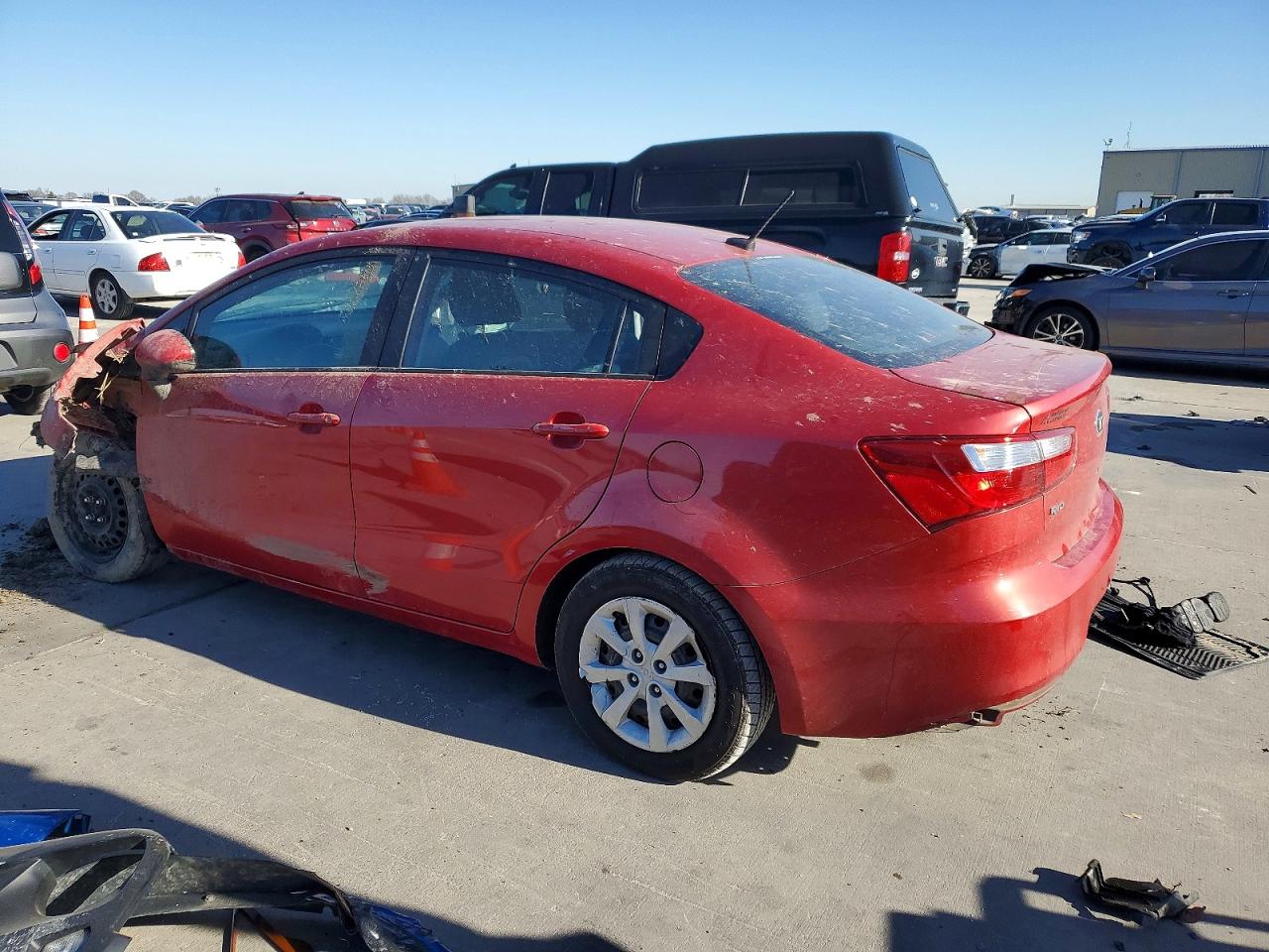 2017 Kia Rio Lx Red vin: KNADM4A34H6121335