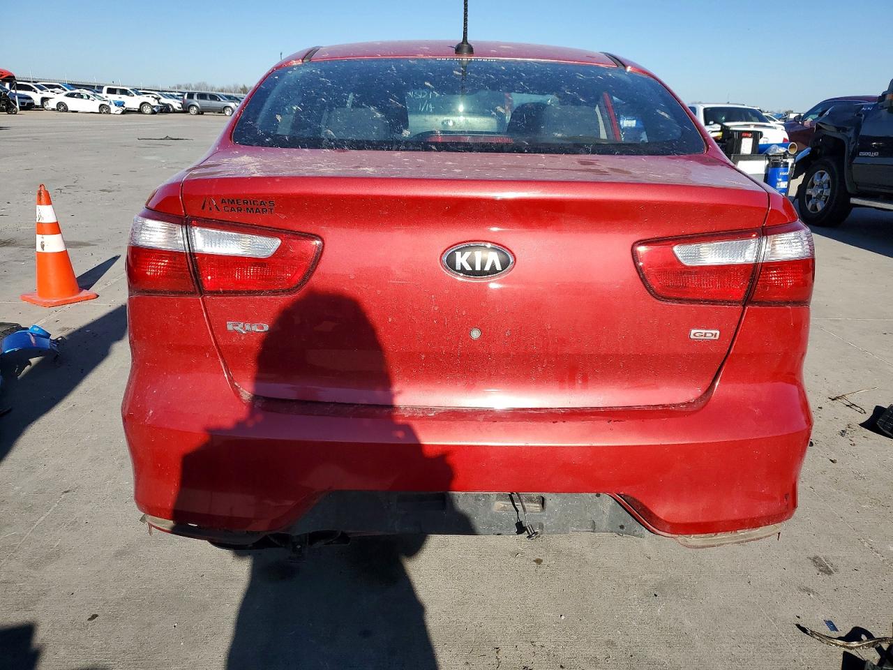 2017 Kia Rio Lx Red vin: KNADM4A34H6121335