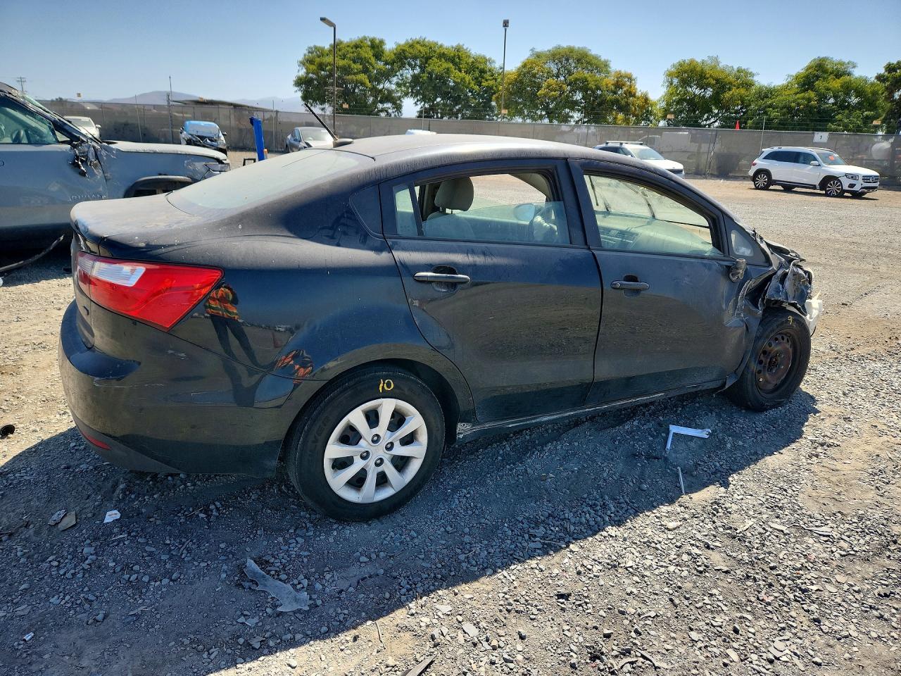 2013 Kia Rio Lx Black vin: KNADM4A35D6132936