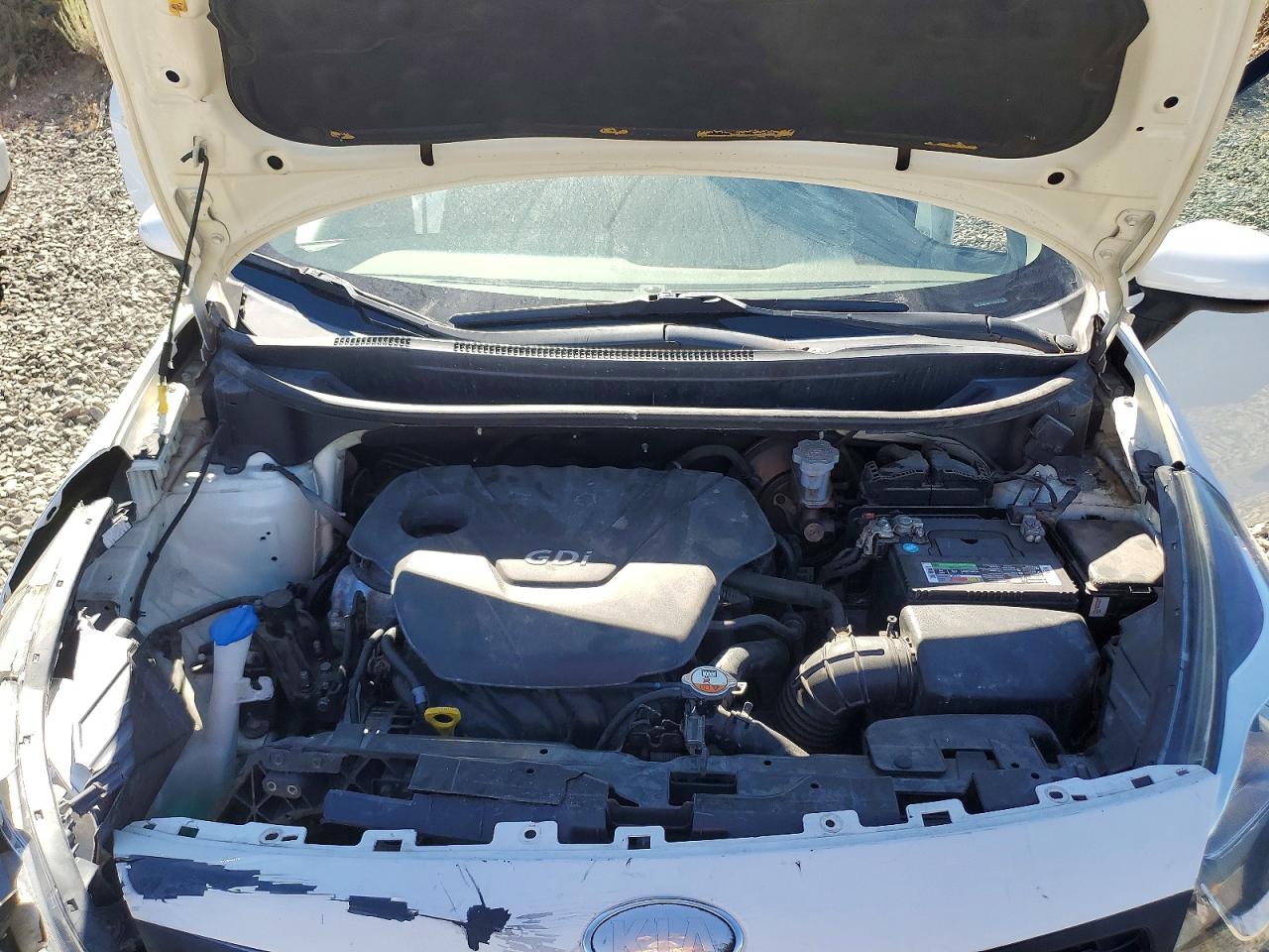 2013 Kia Rio Lx White vin: KNADM4A35D6147923