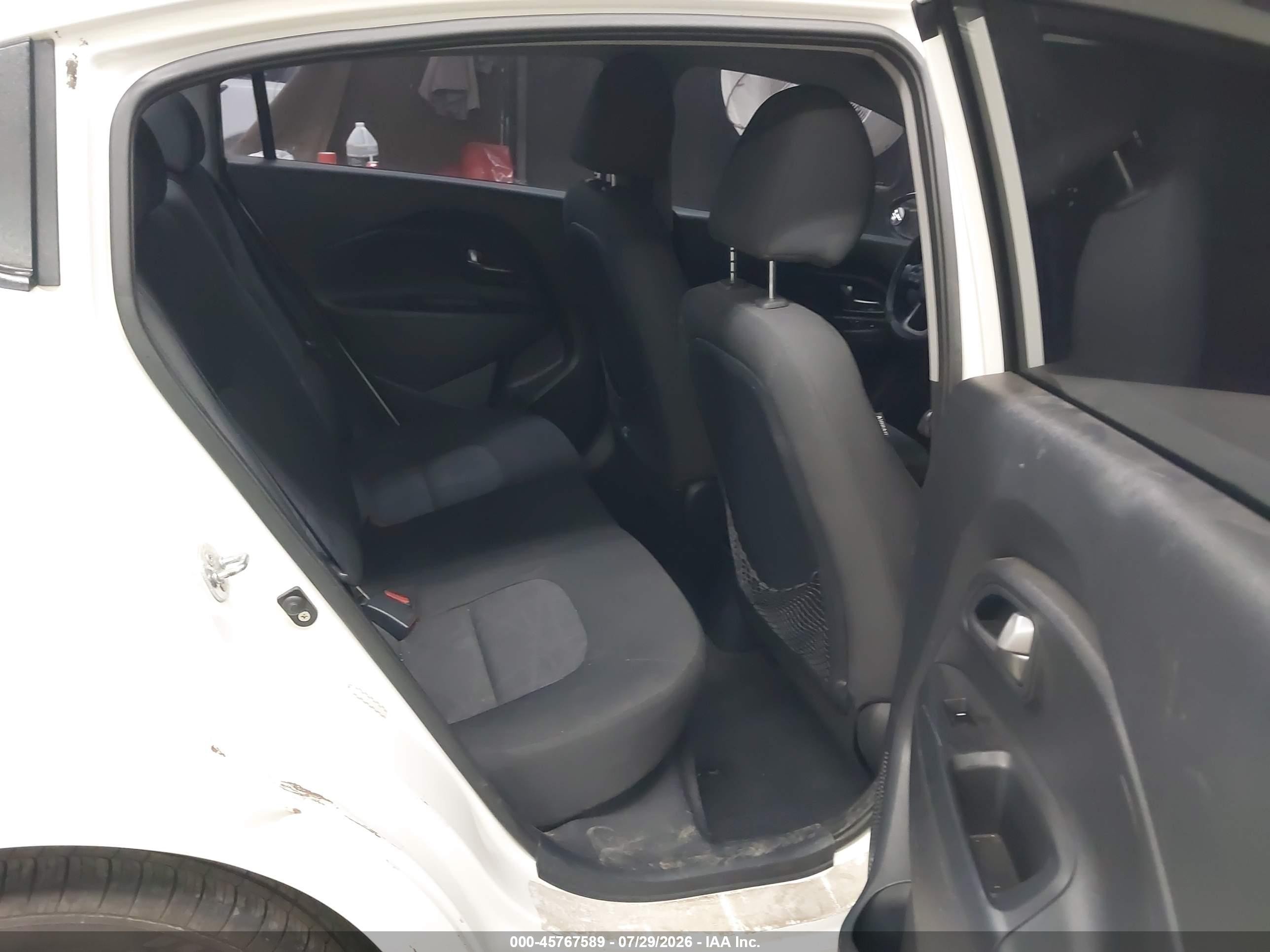 2013 Kia Rio Lx White vin: KNADM4A35D6207005