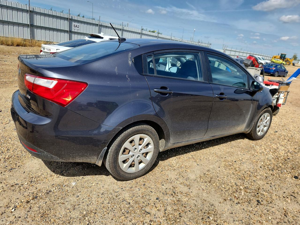 2013 Kia Rio Lx Gray vin: KNADM4A35D6229490