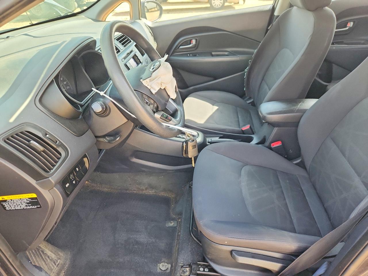 2013 Kia Rio Lx Gray vin: KNADM4A35D6229490